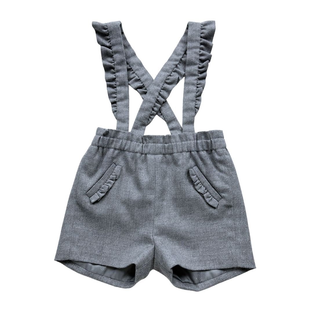 Gray baby overalls - 12 months TARTINE ET CHOCOLAT - seconde-main Grey