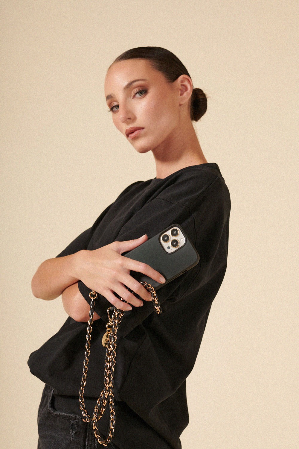 Chaîne de téléphone LA COQUE FRANCAISE Noir