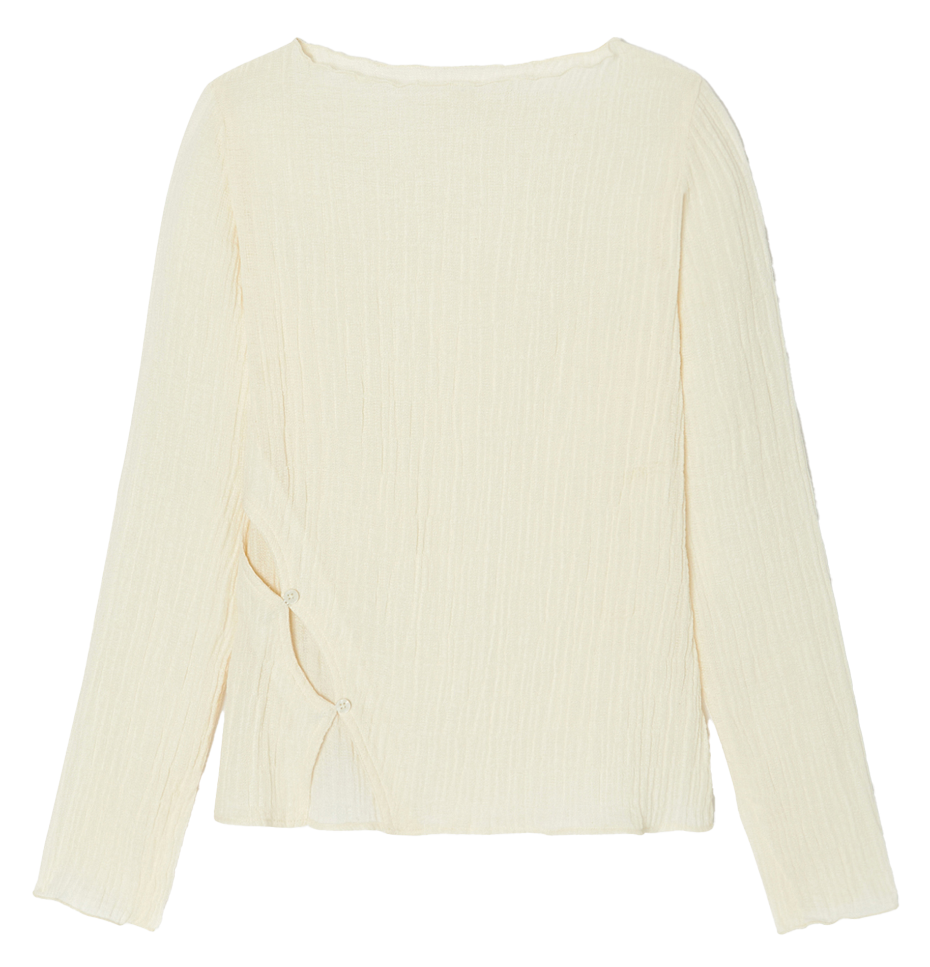 Aimee dotted Swiss top NITAH White