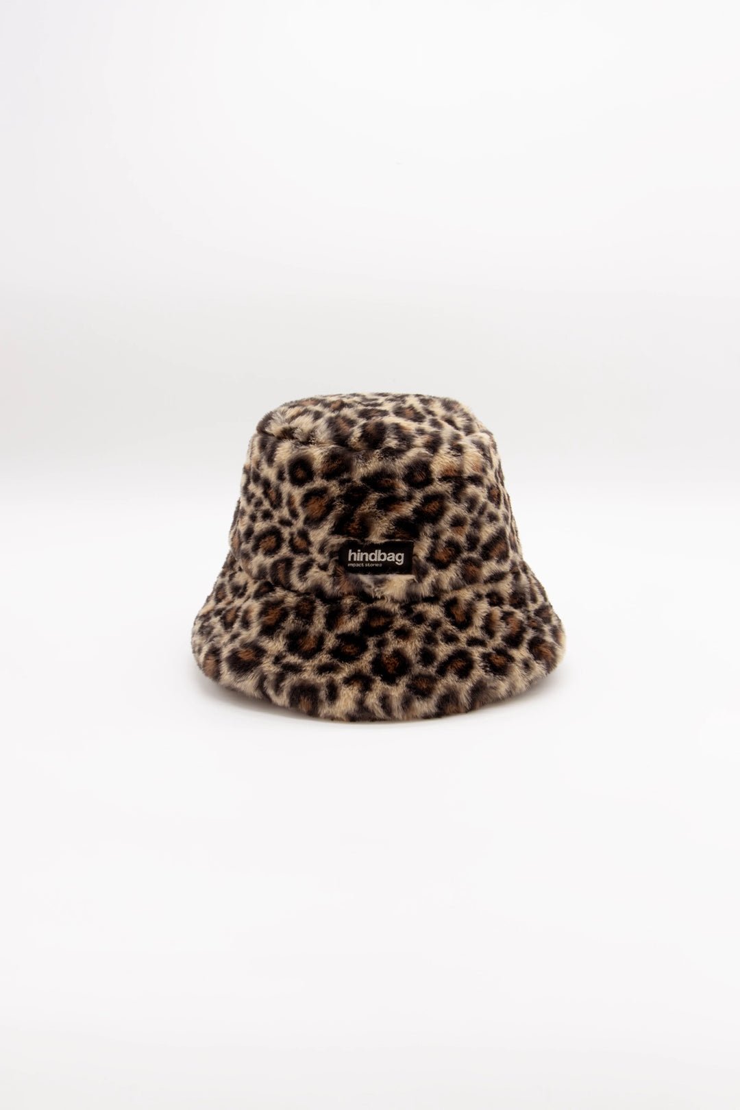 Faux fur bucket hat HINDBAG Brown