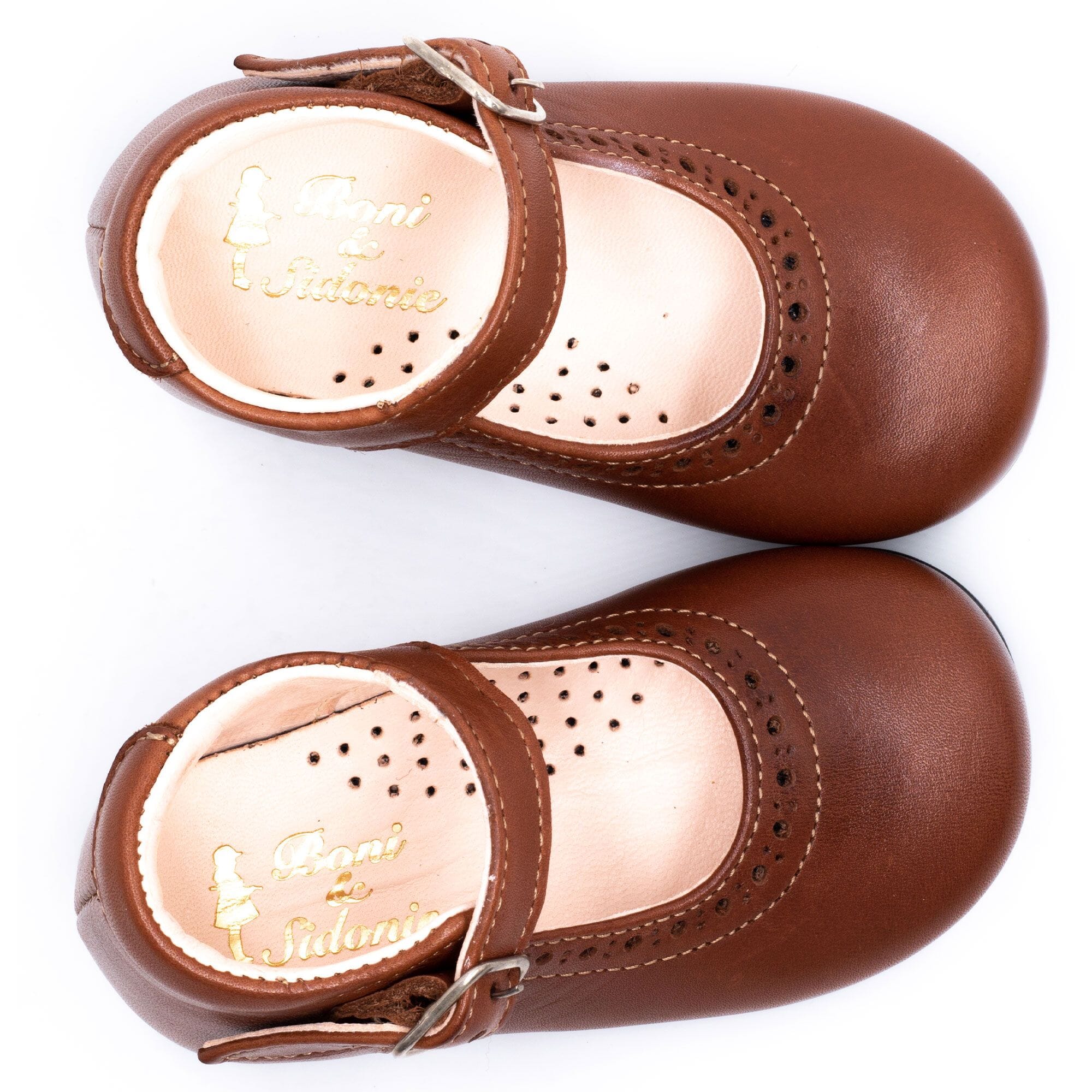Baby girl first steps shoes Boni & Sidonie Brown
