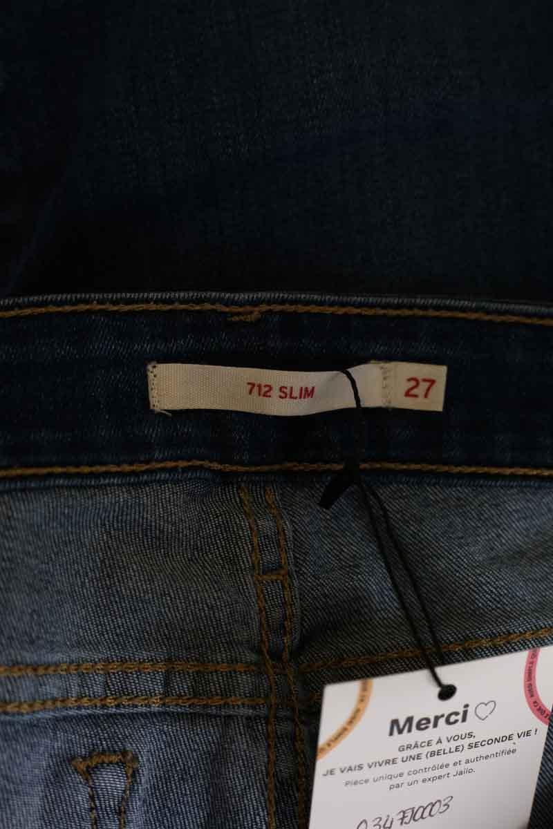 Cotton skinny jeans LEVI'S - Seconde main Blue