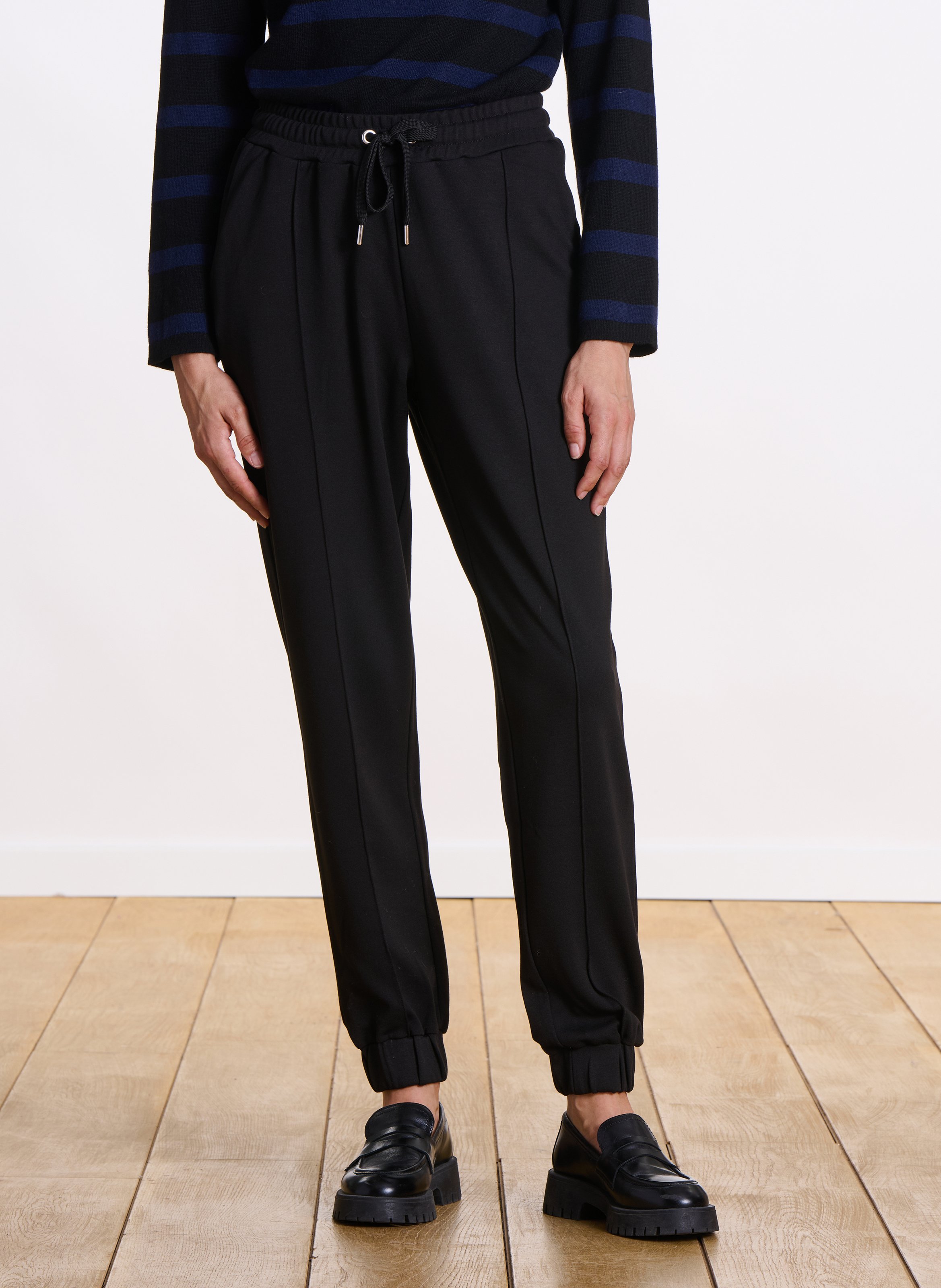 Misastreet straight jogging bottoms LA FEE MARABOUTEE Black