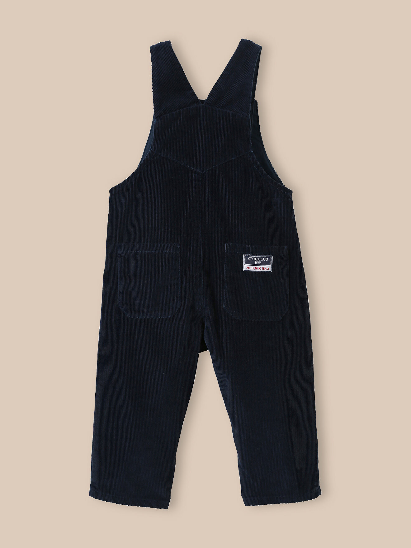Velvet dungarees CYRILLUS Blue