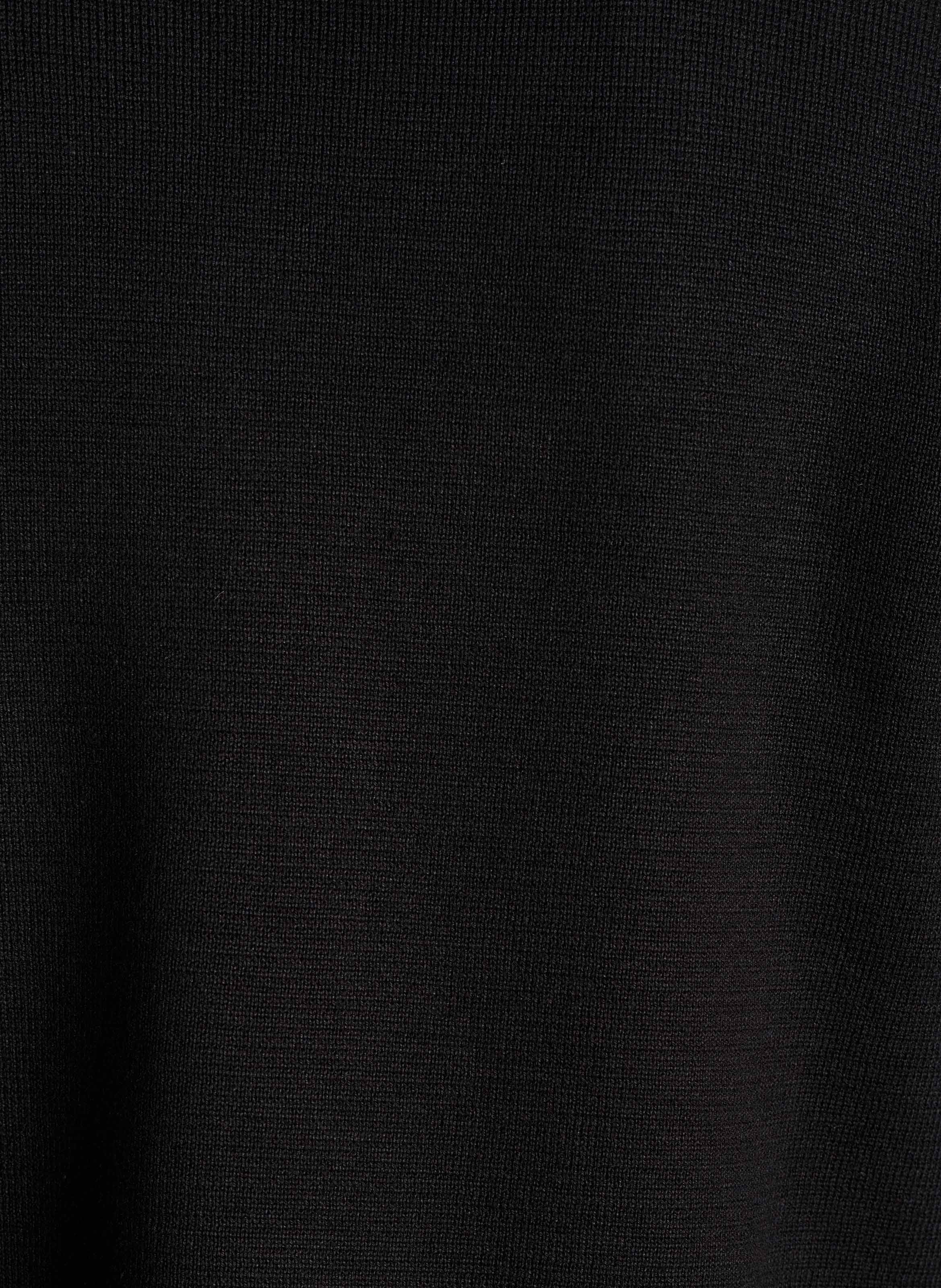 Straight fit classic collar vest in blended organic cotton LA FEE MARABOUTEE Black