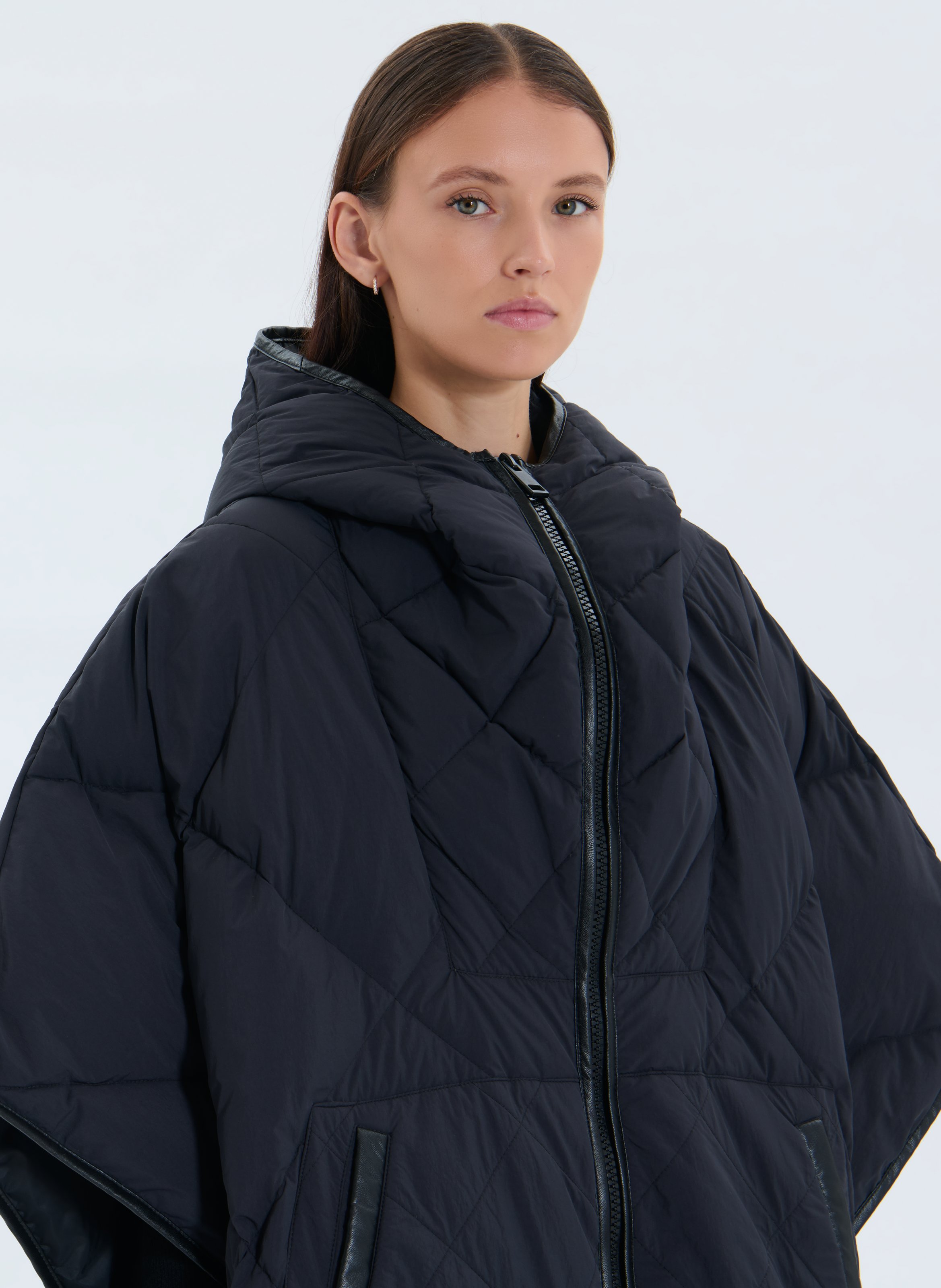 Doudoune oversize col montant matelassée ZAPA Noir