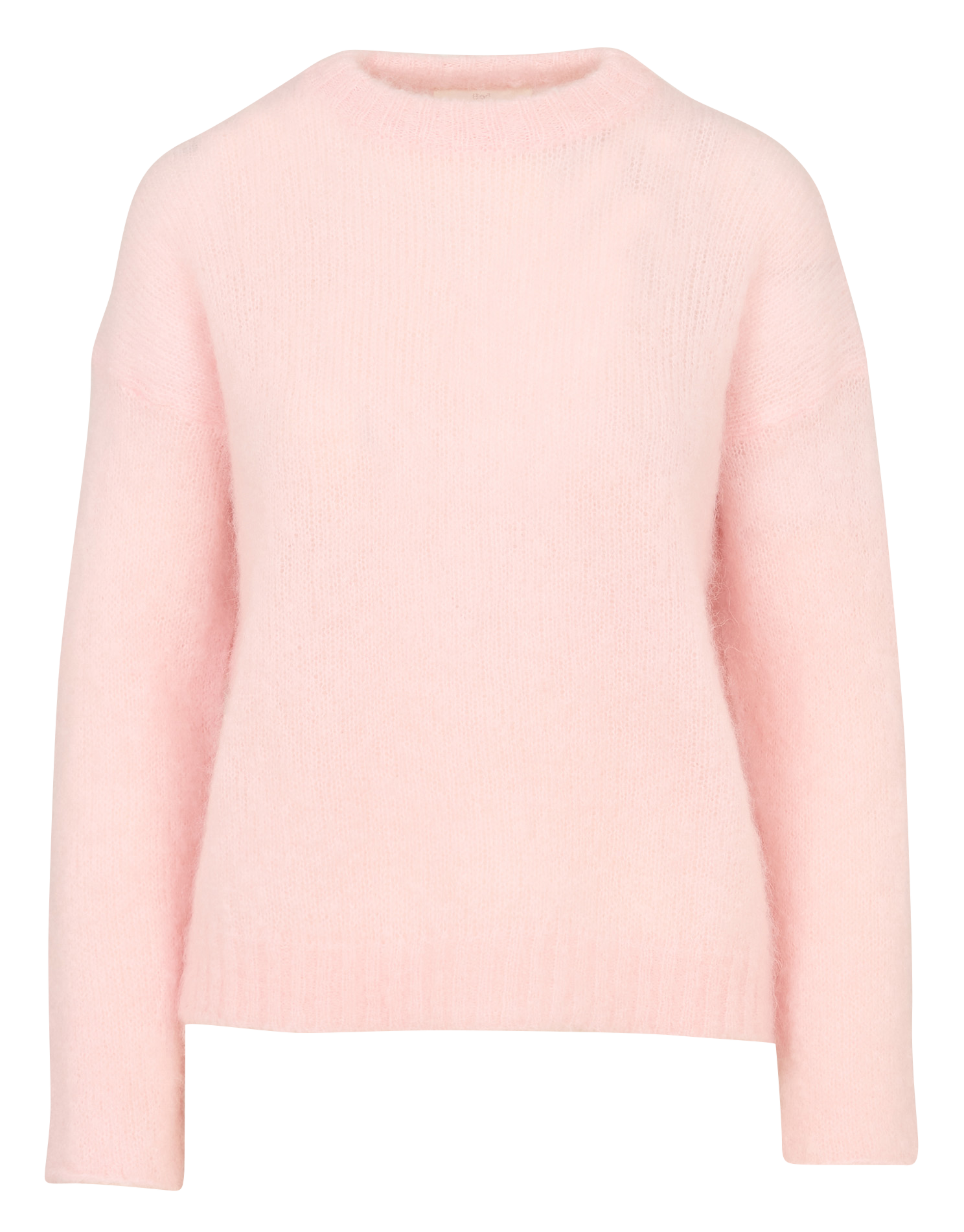 Loose-fit round-neck mohair-blend sweater HOD PARIS Pink