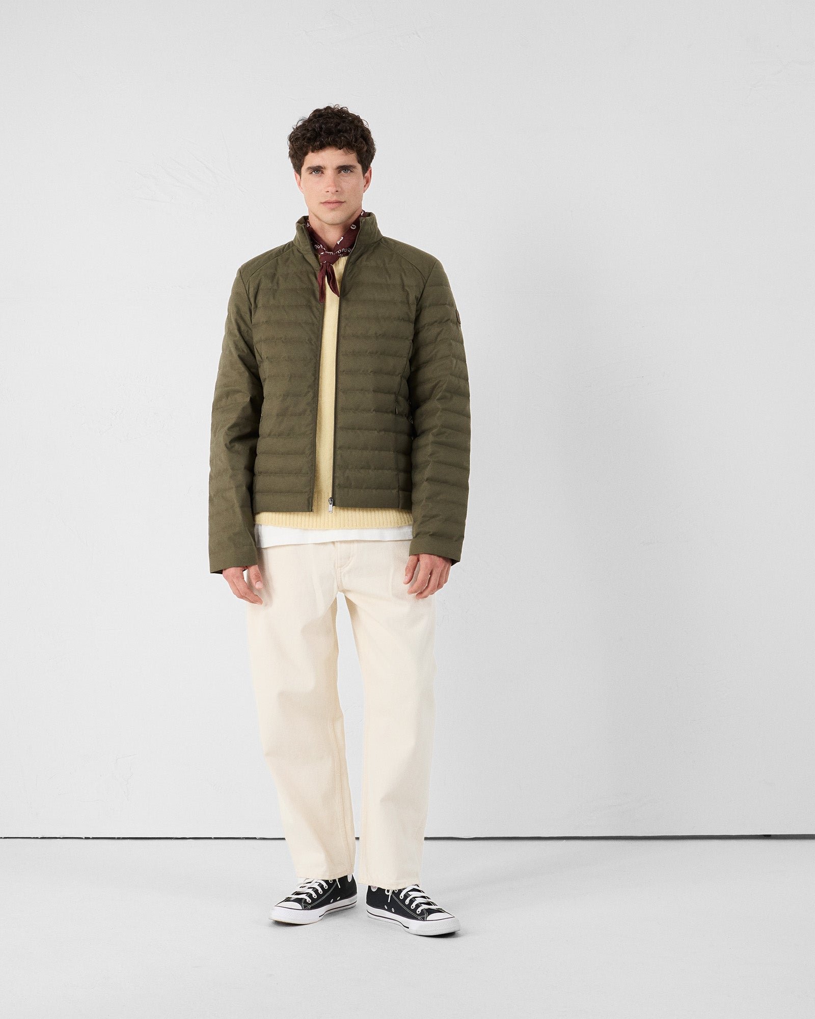 Woolen padded jacket "Matai" JOTT Green