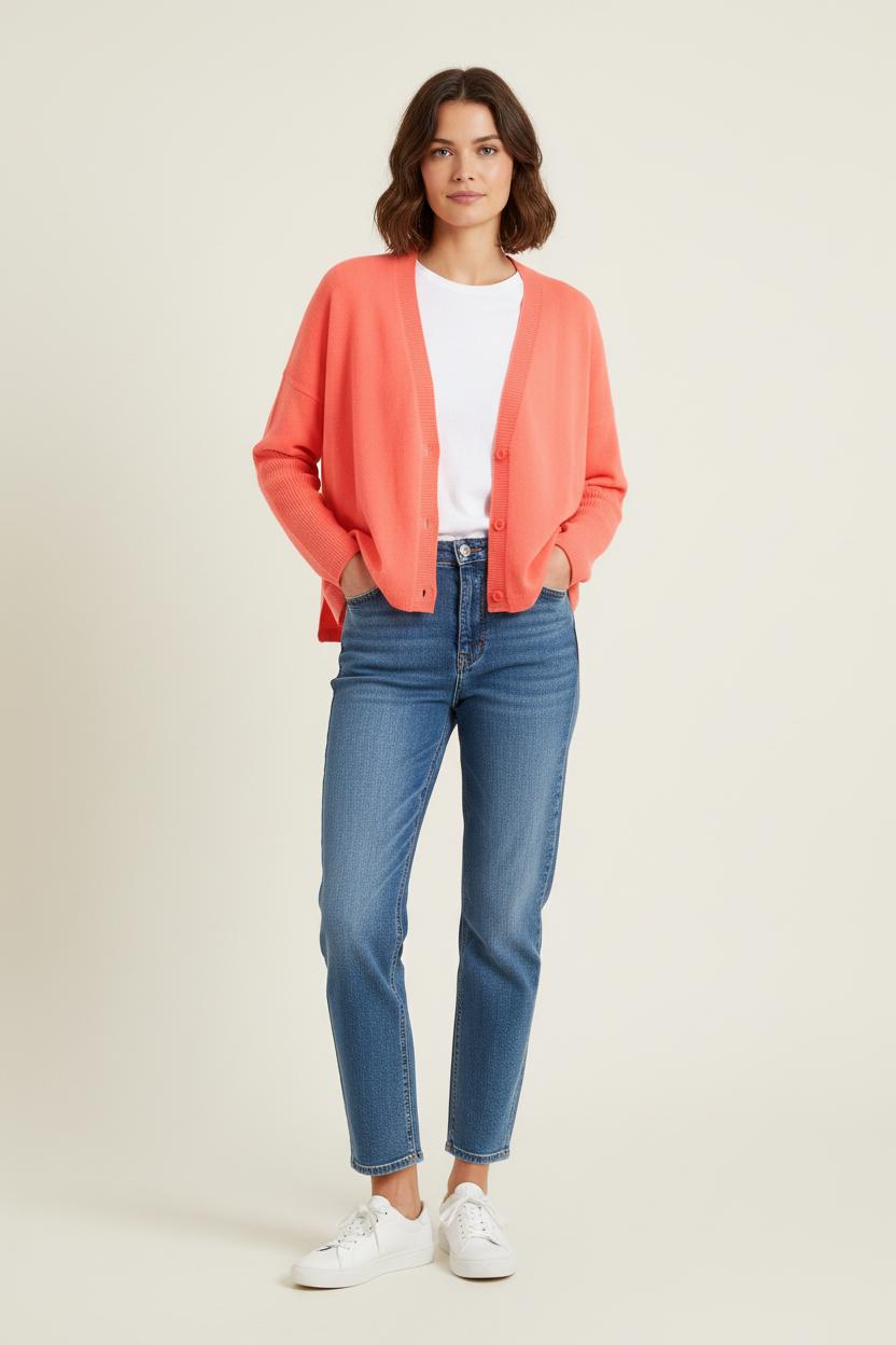 Cardigan ABSOLUT CASHMERE - Seconde main Orange