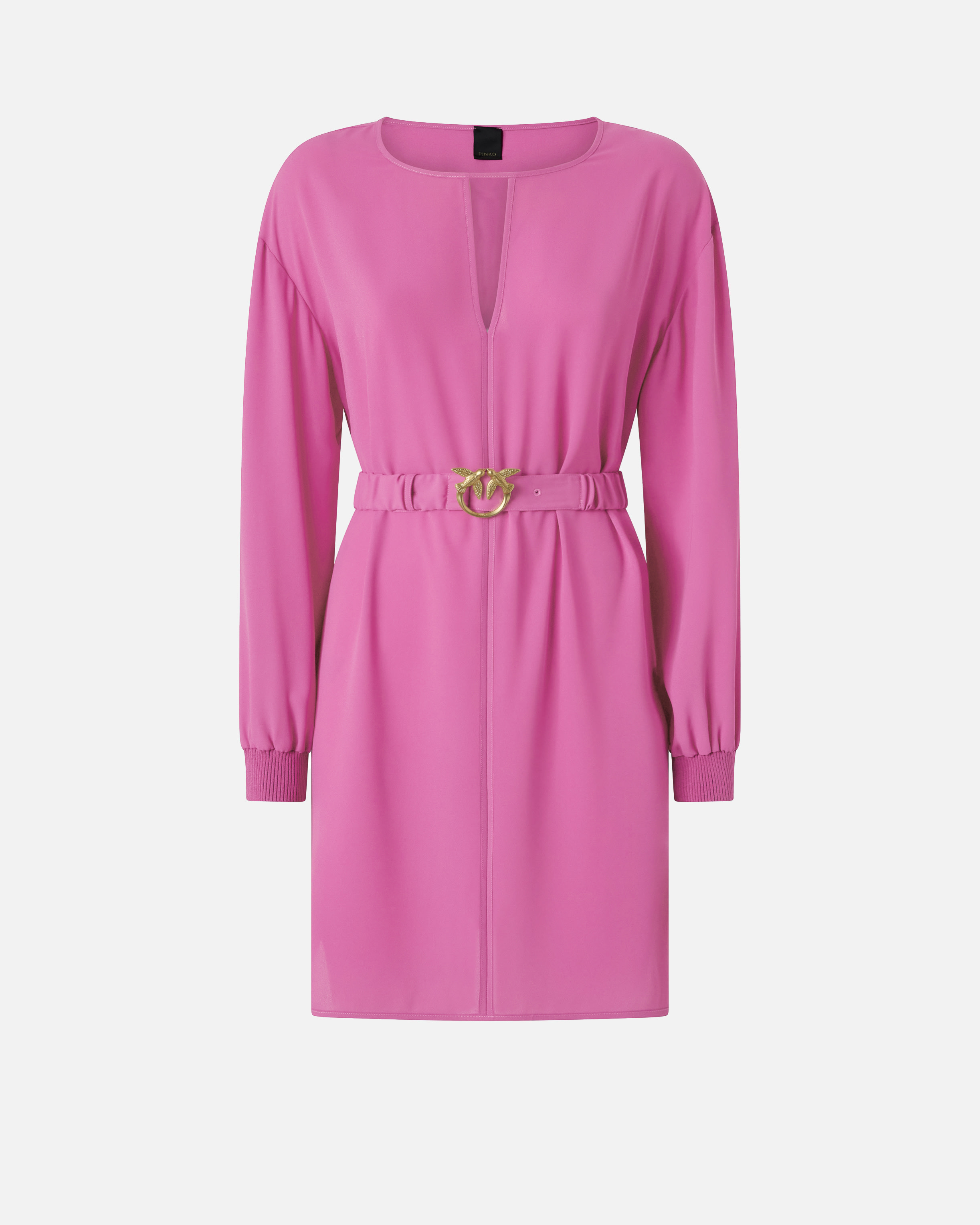 Short dress in technical crepe fabric PINKO Pink