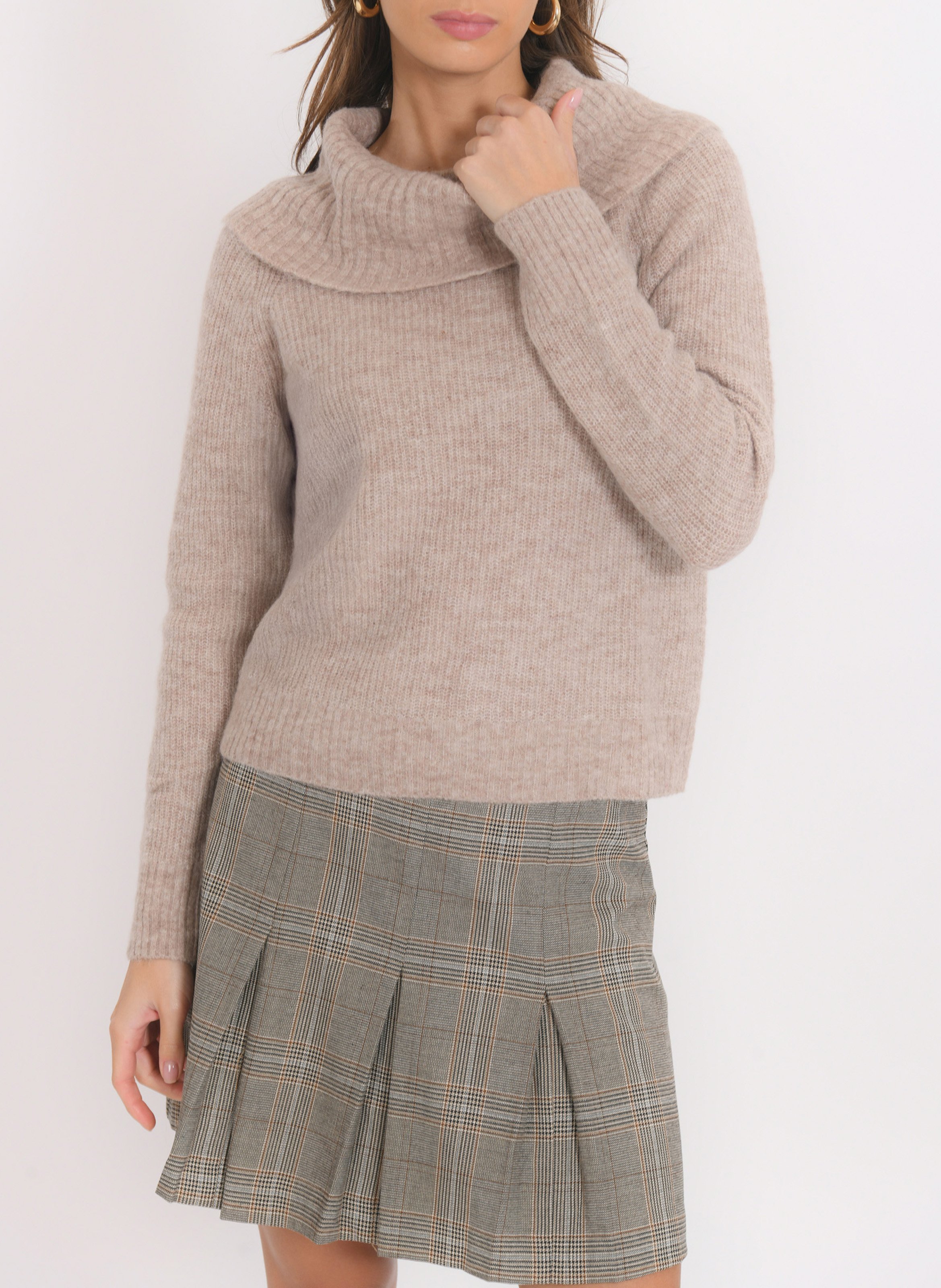 Rolli aus Wollmix KOOKAI Beige