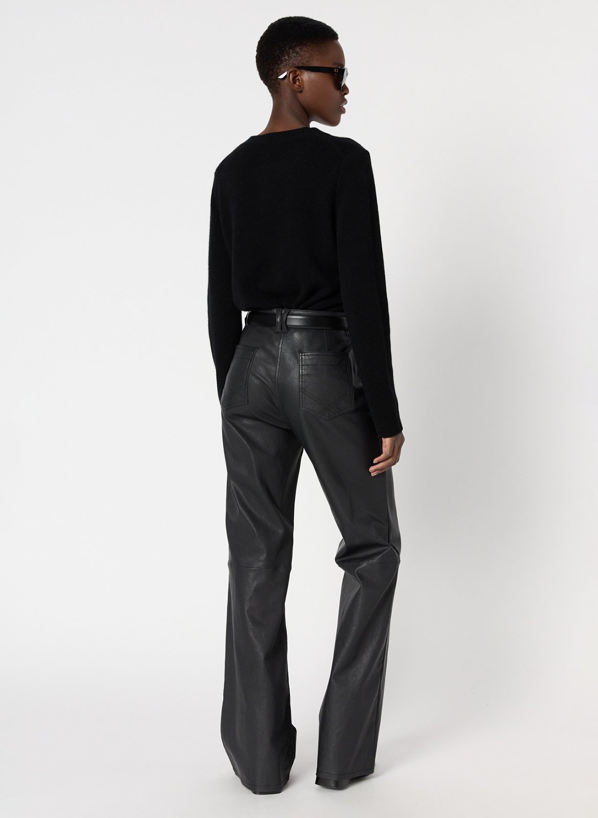 Kasjmier trui met opstaande kraag GERARD DAREL Zwart