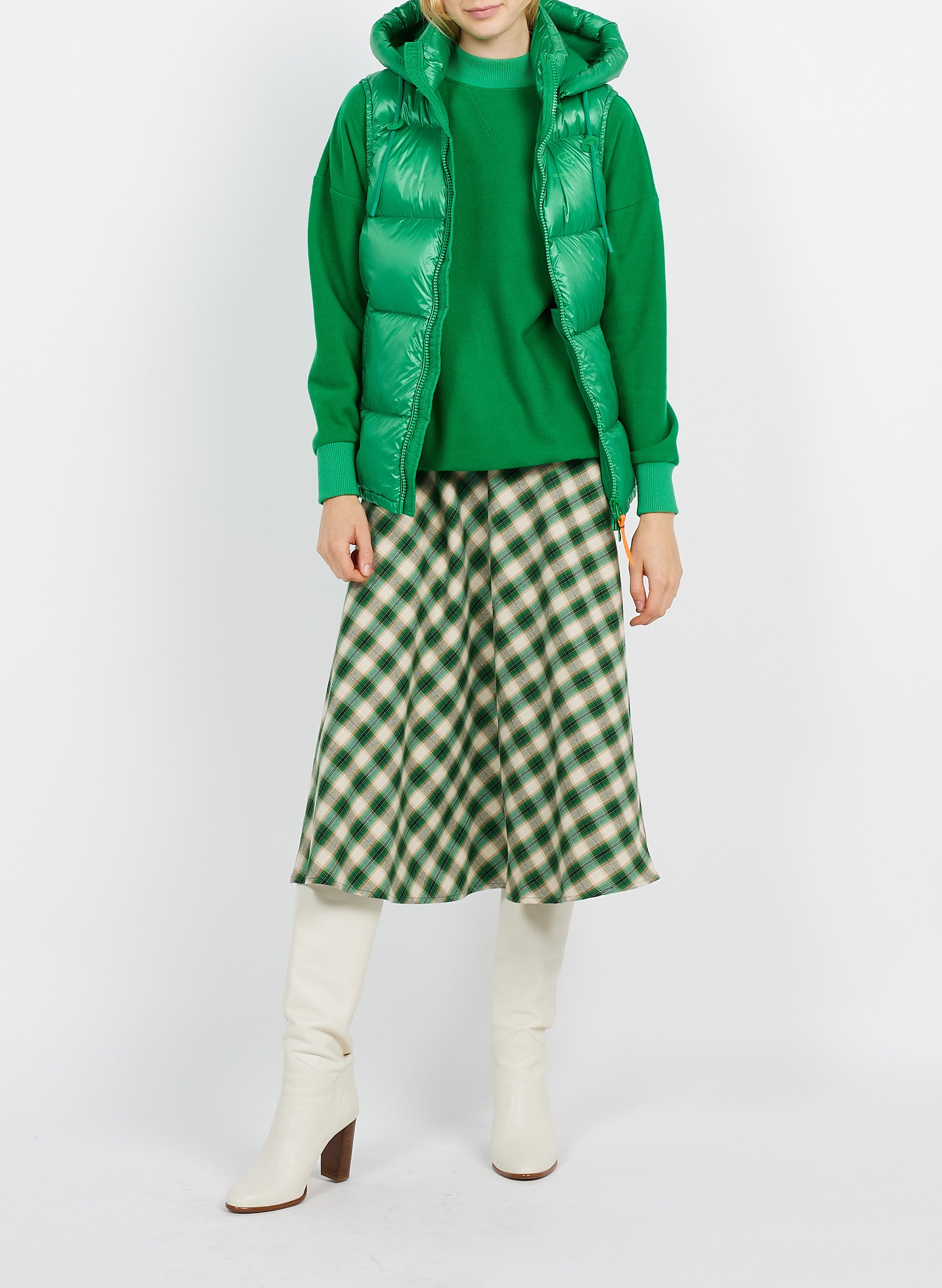 Sweater van scheerwolmix met ronde hals COLLECTORS CLUB Groen