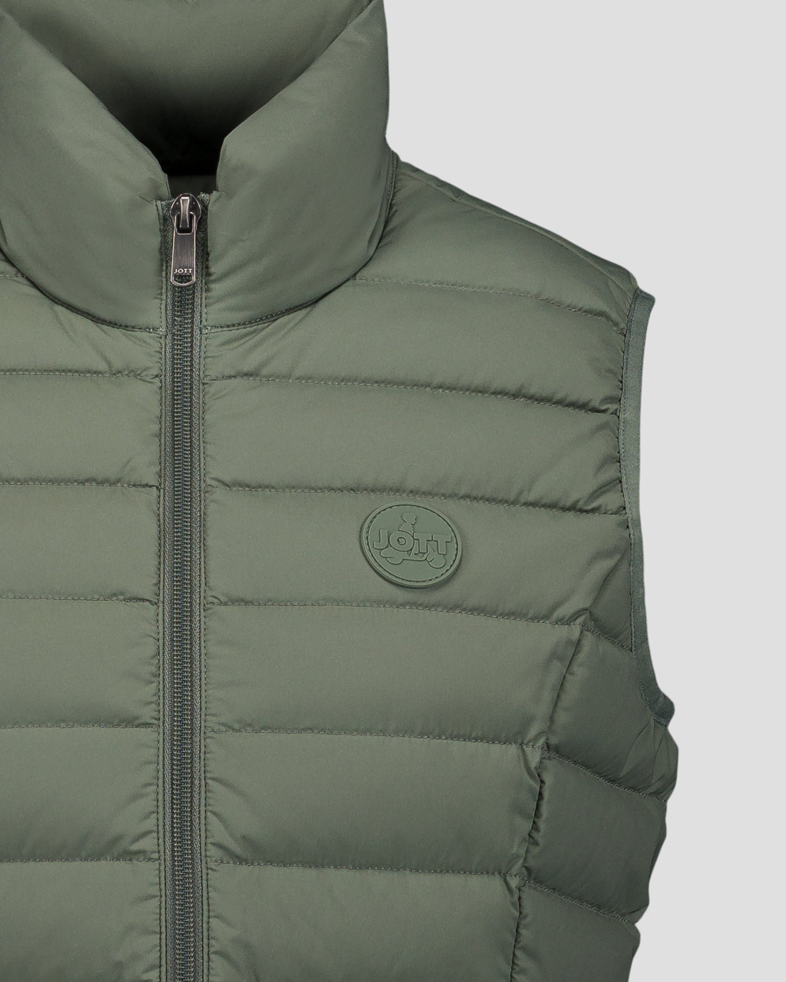Stretch sleeveless down jacket Grenada JOTT Green