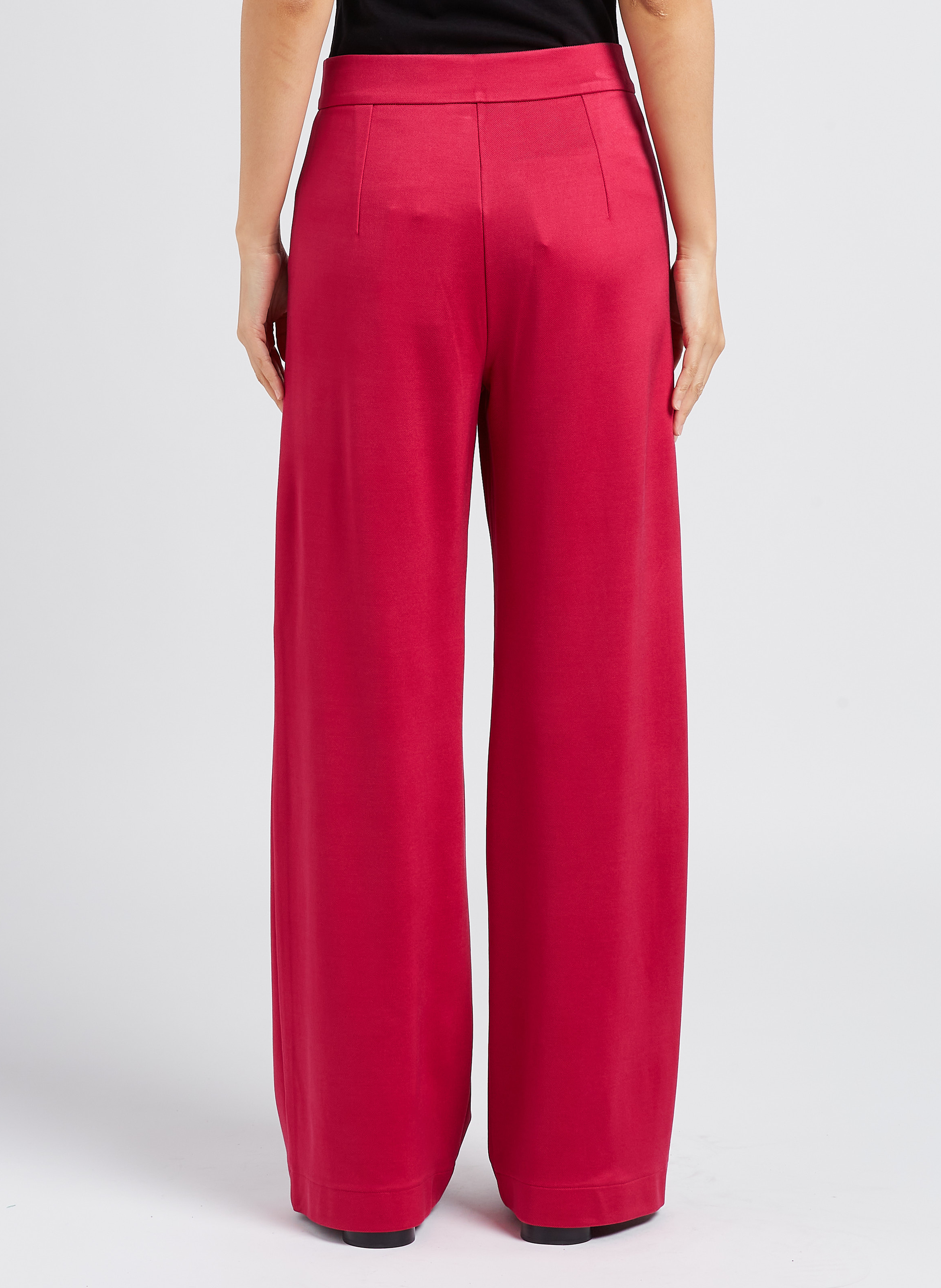 Pantalon palazzo taille haute  MAX&Co. Rouge