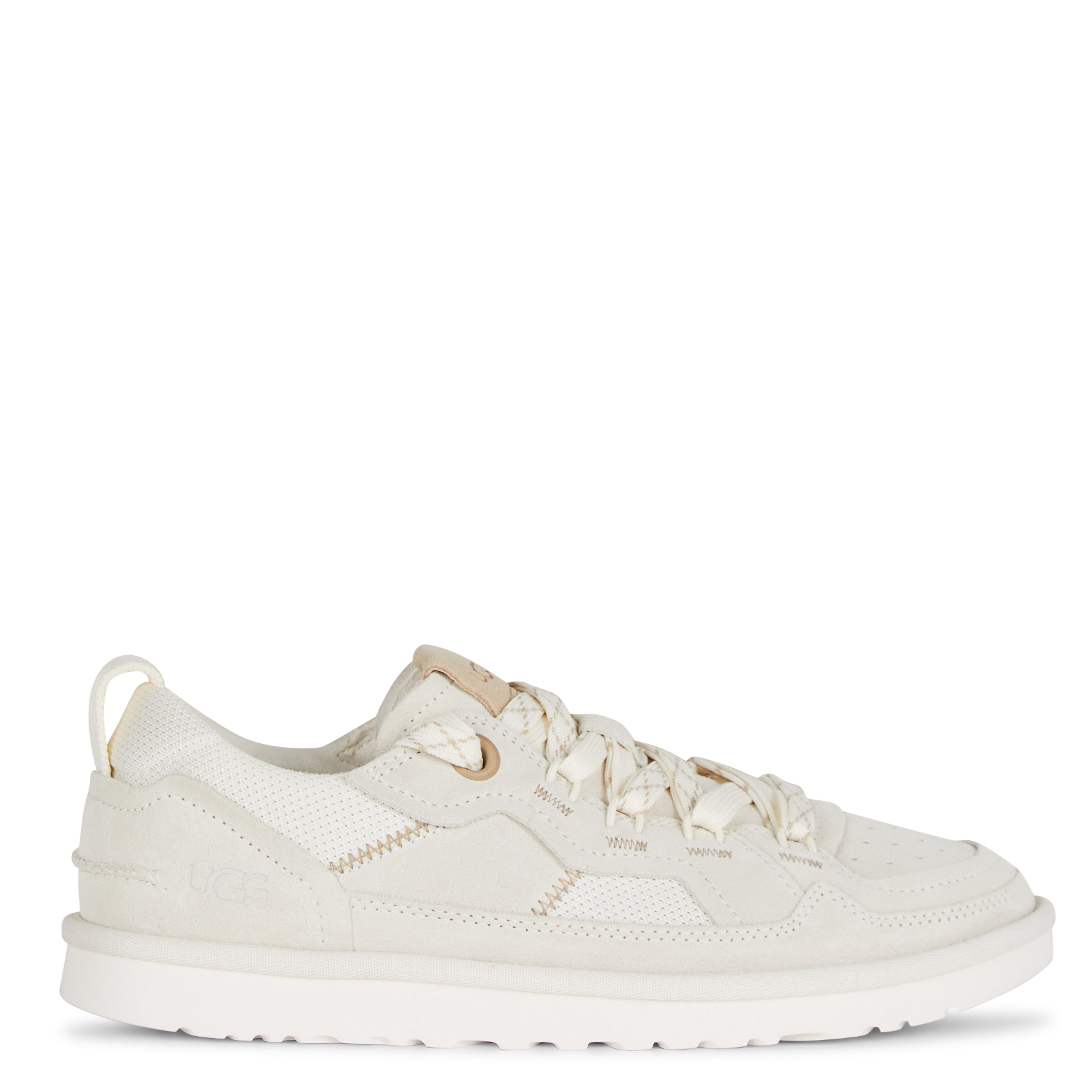 Low-top leather mix sneakers UGG White