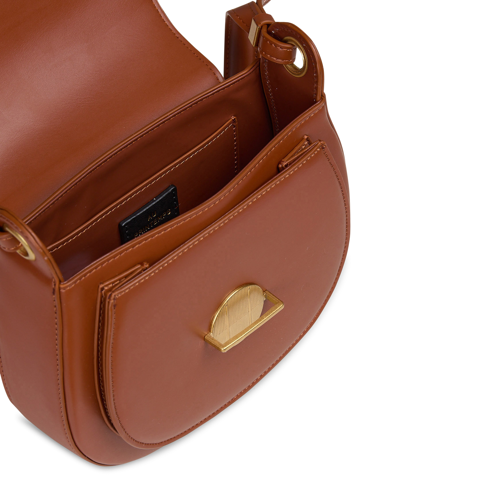Bolso bandolera de ante AU PRINTEMPS PARIS Marron