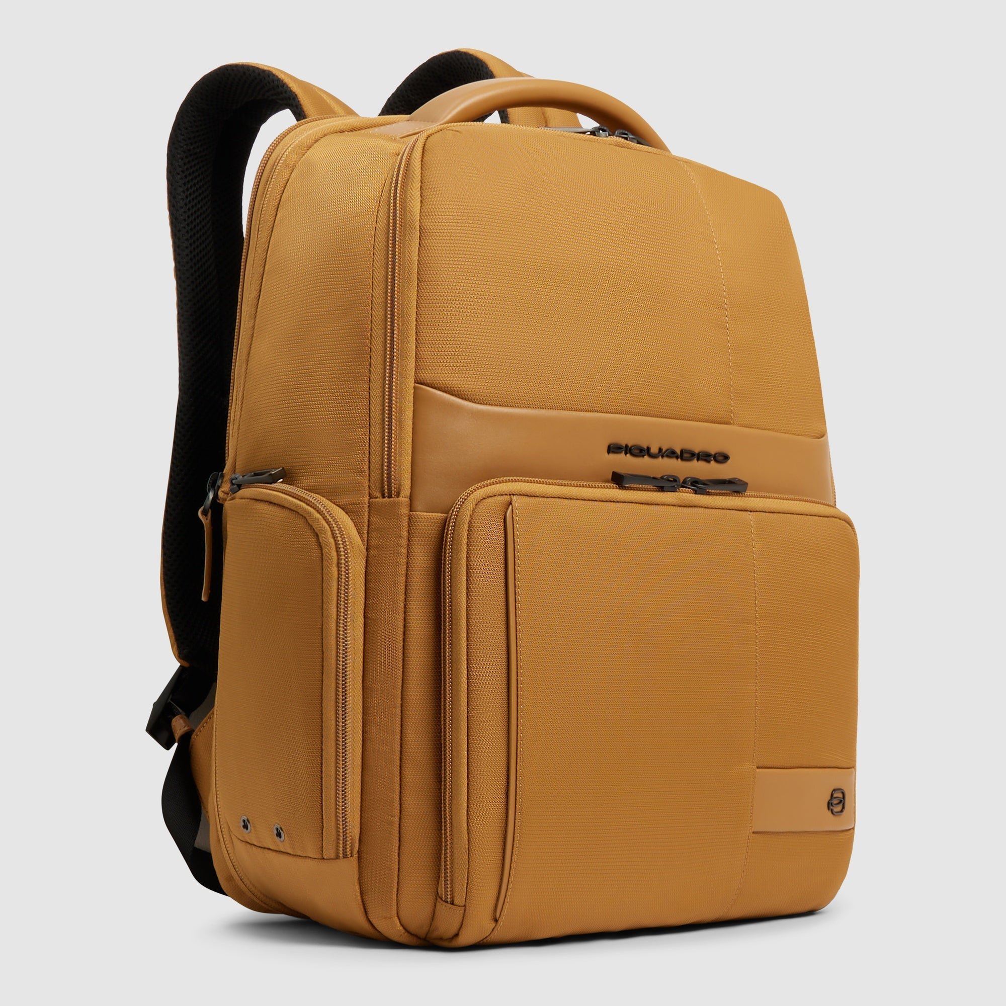 Expandable laptop backpack for 15.6" computer PIQUADRO Yellow