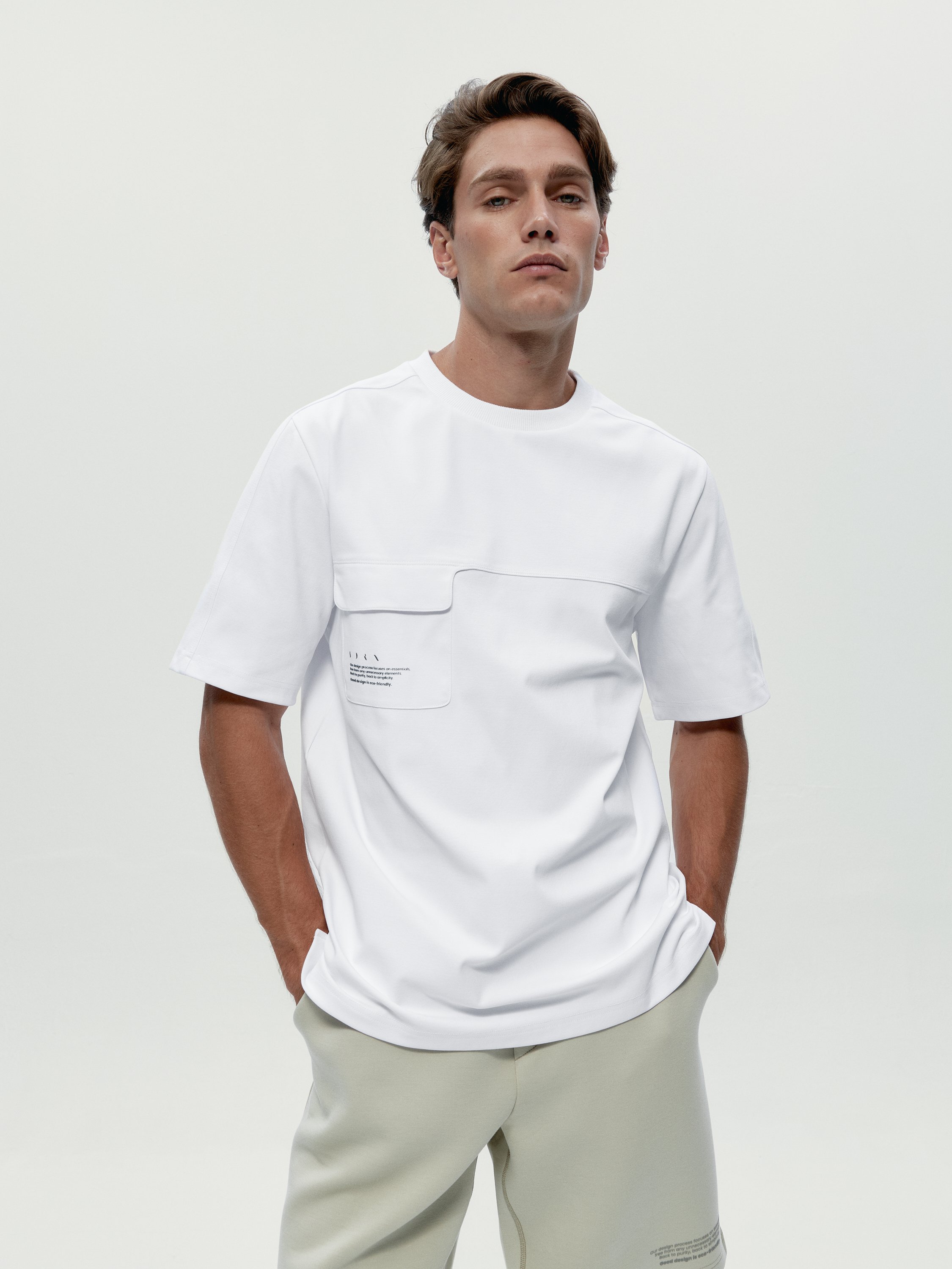 Short-sleeve performance recovery T-shirt BORN White