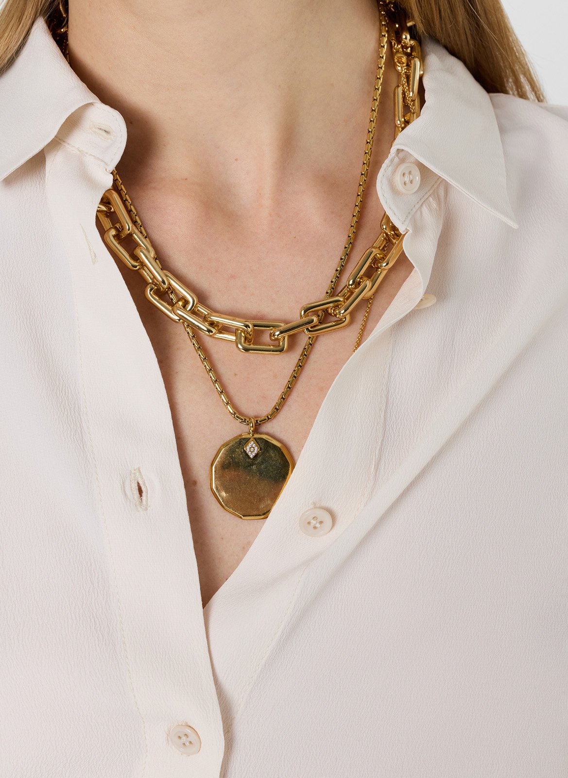 Fließende einfarbige Bluse GERARD DAREL Beige