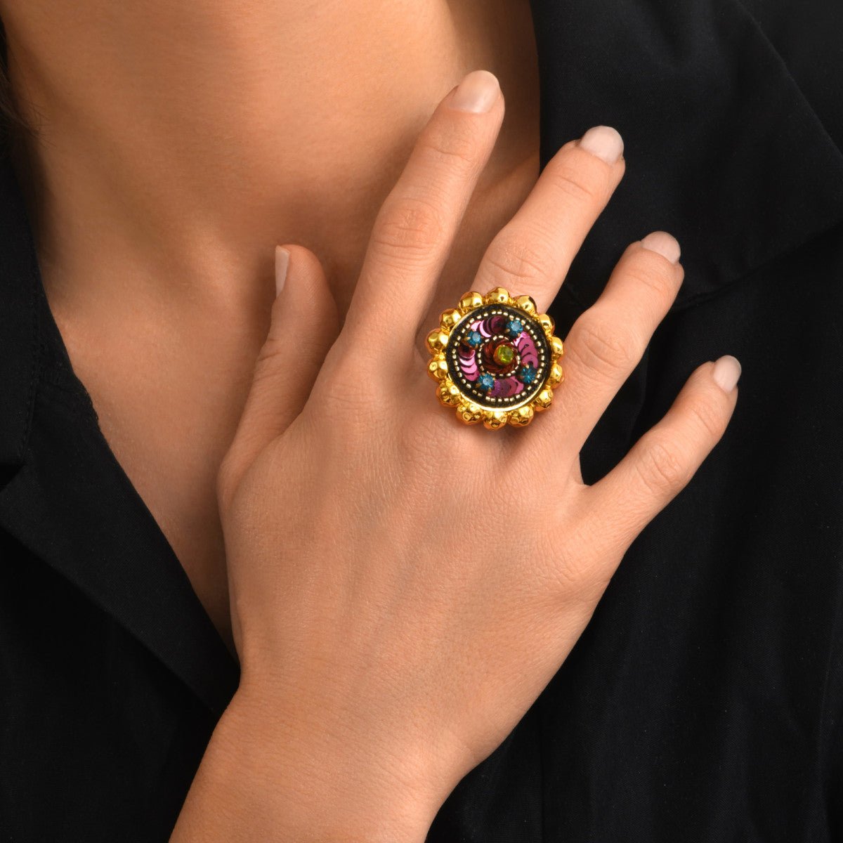 Adjustable ring SATELLITE PARIS Purple