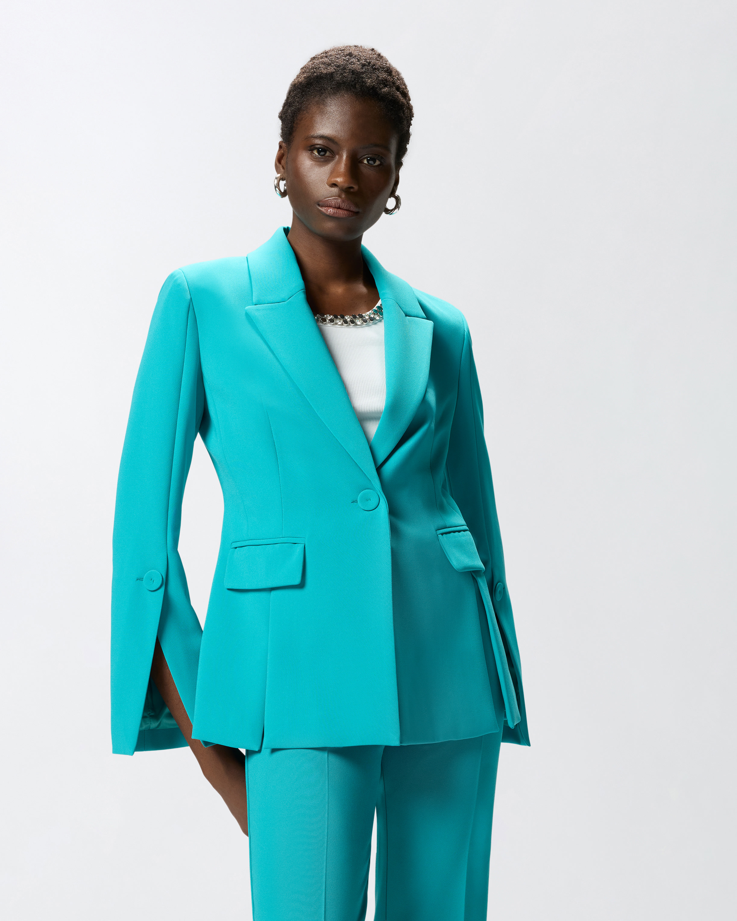 Technical fabric jacket Green