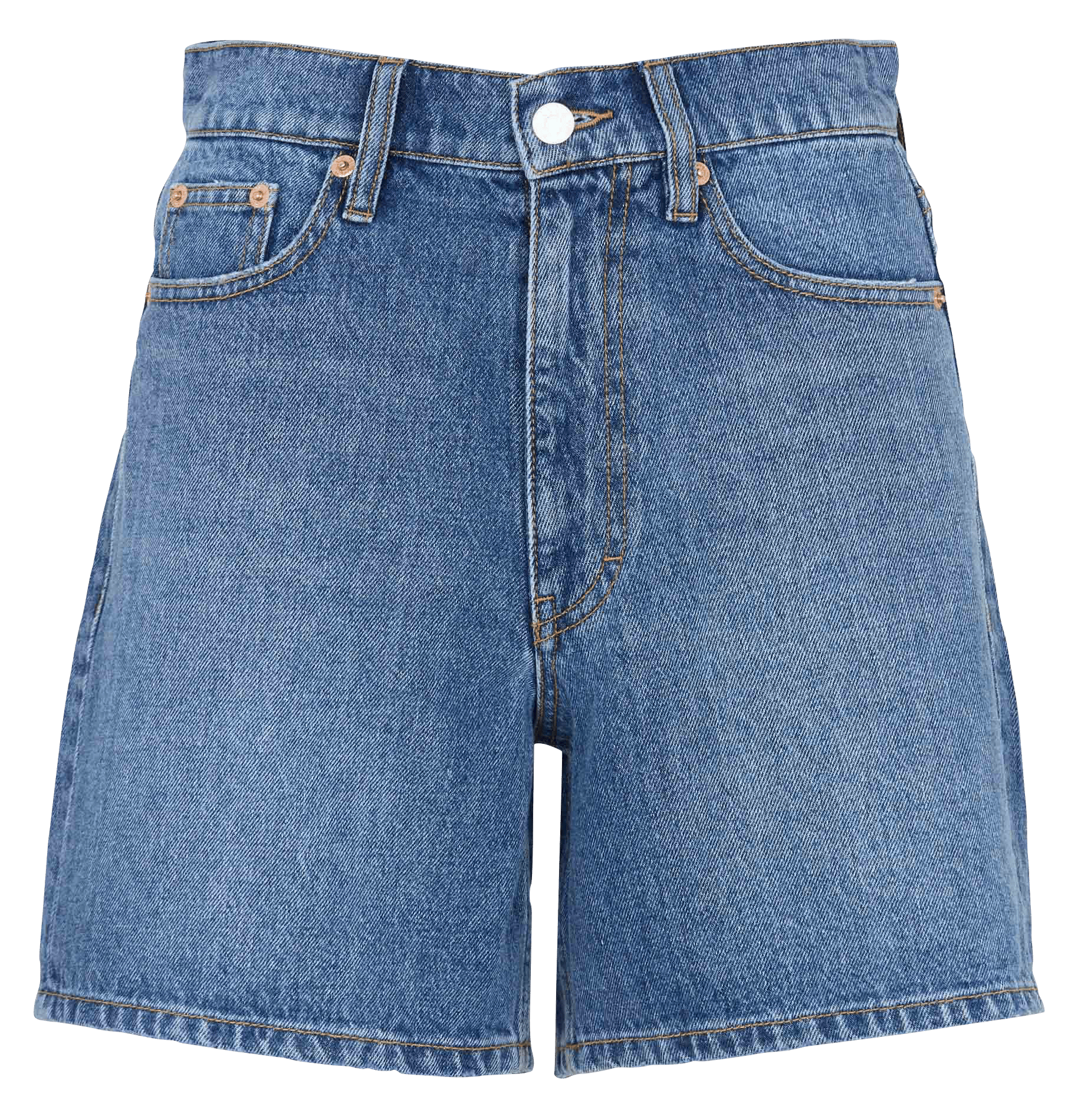 Gerade geschnittene Baumwollshorts LAB DIP Blau