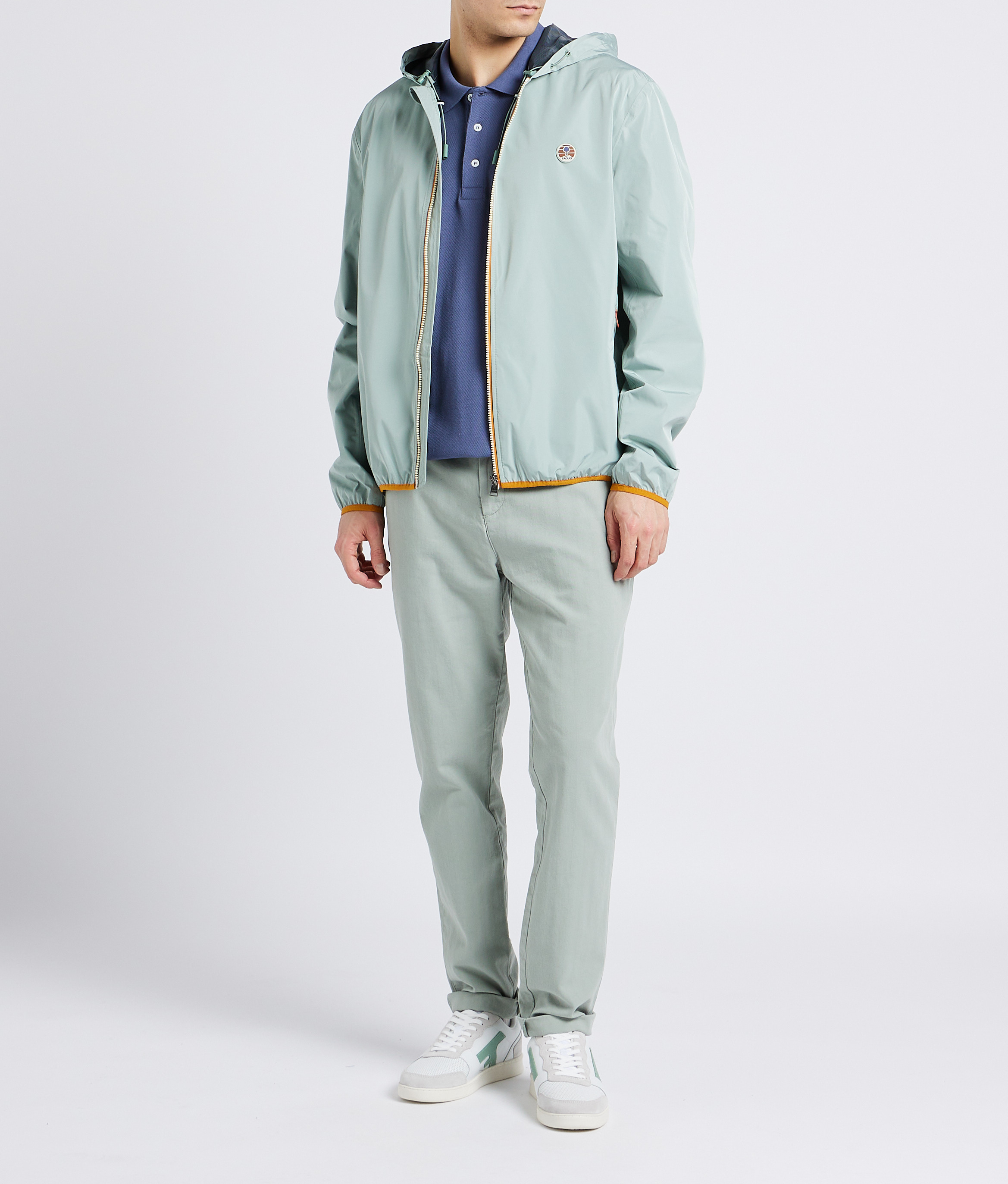 Niedrige Ledersneaker FAGUO Weiss