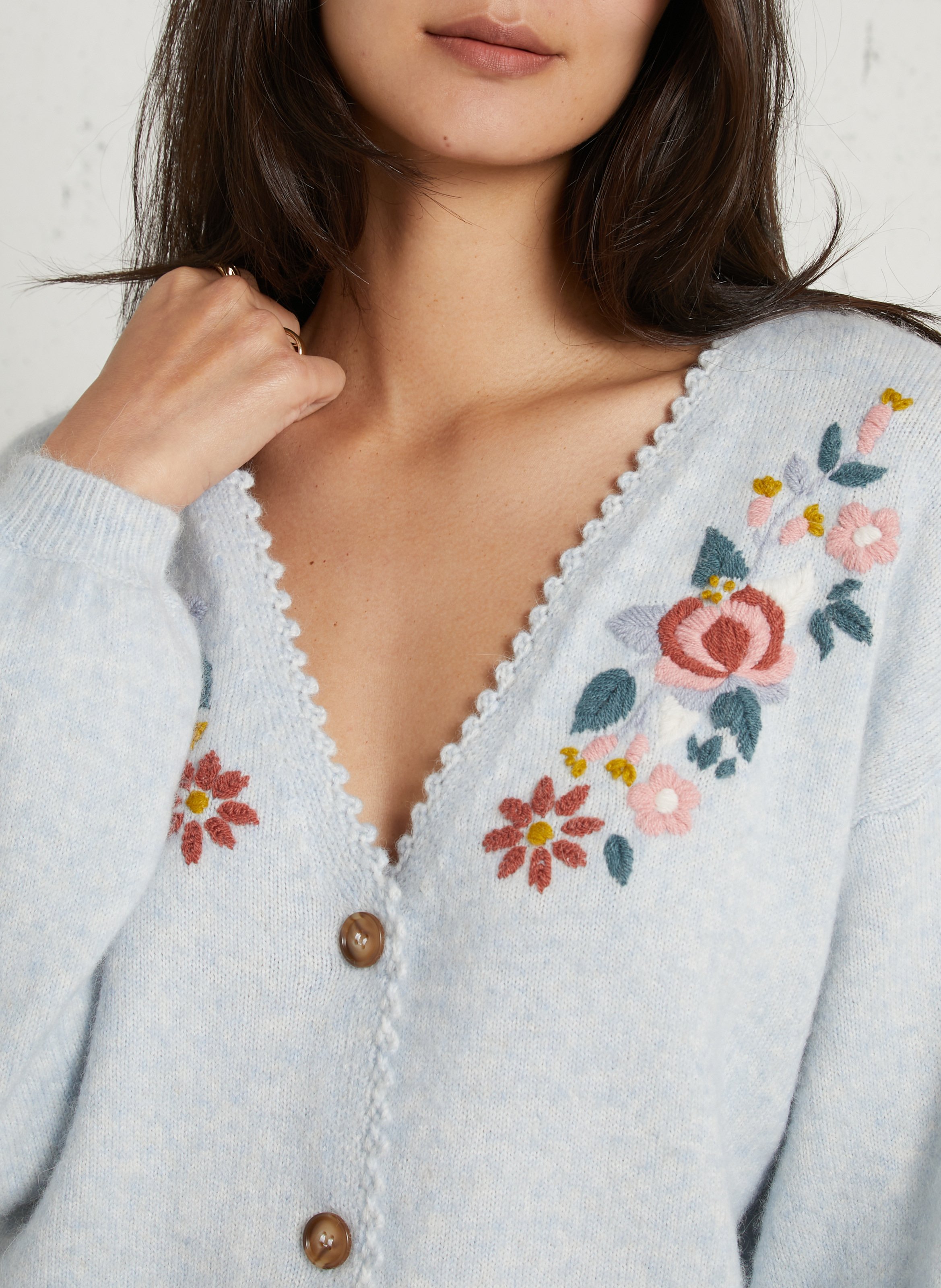 Vest met sjaalkraag LOUISE MISHA Blauw