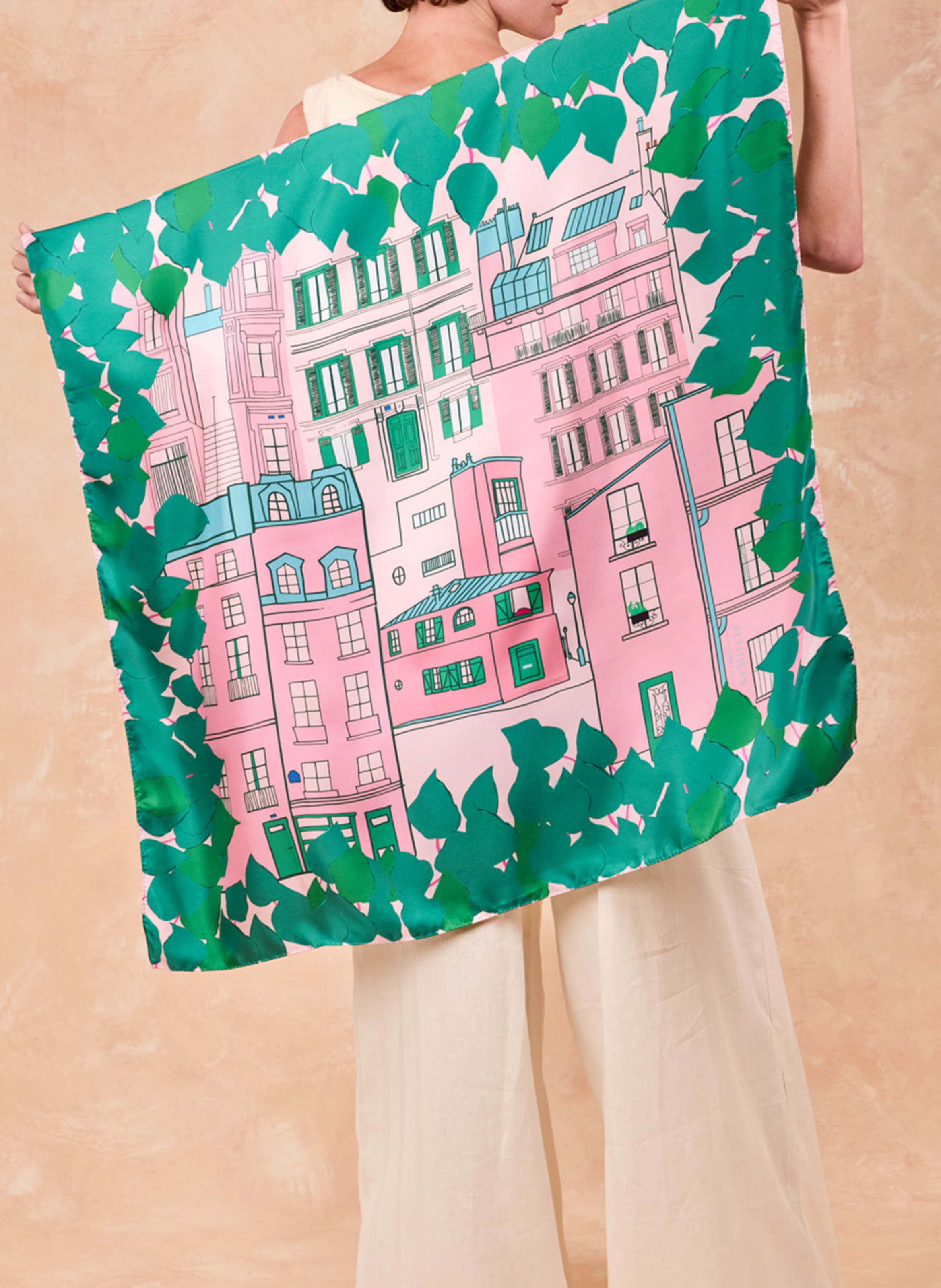 Kassaway - Seidenfoulard PETITJEAN PARIS Rosa