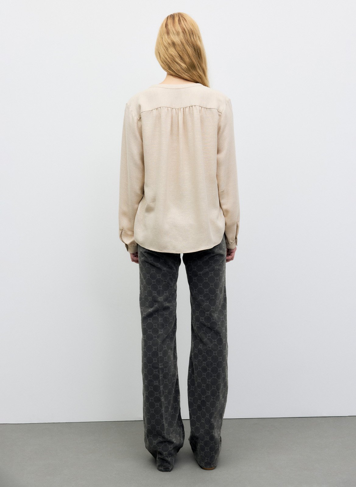 Blouse col tunisien GERARD DAREL Beige
