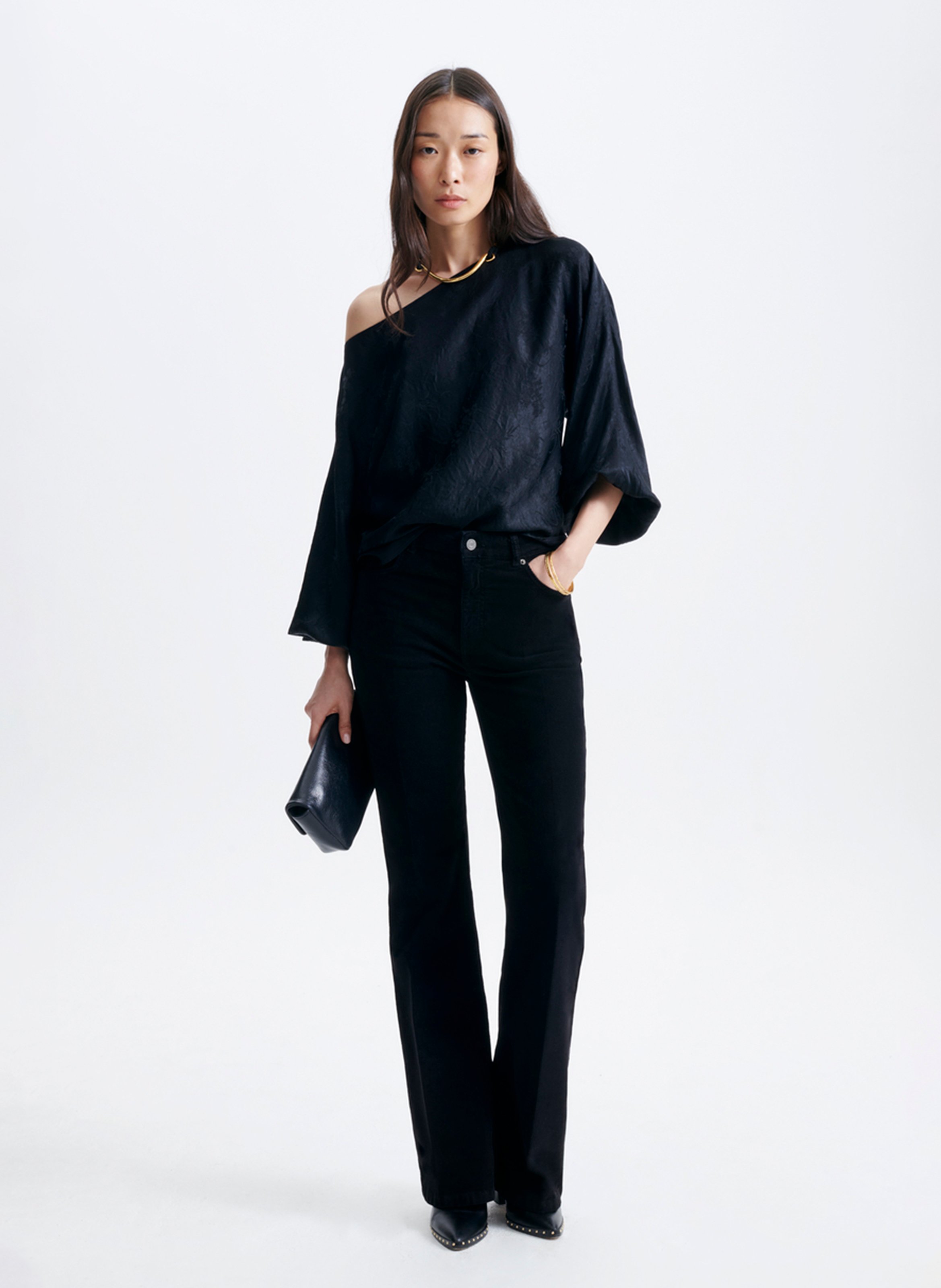 Blusa amplia cuello barco VANESSA BRUNO Negro