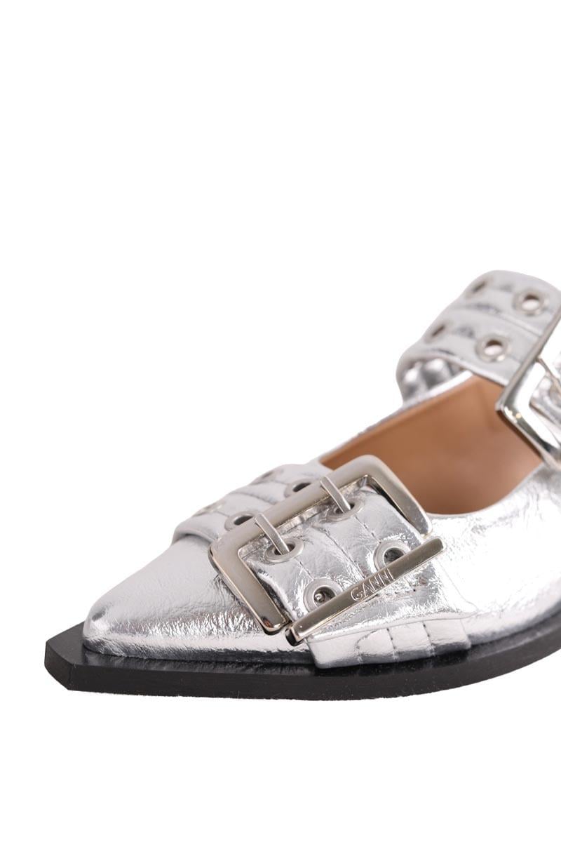 Mules GANNI - Seconde Main Silver