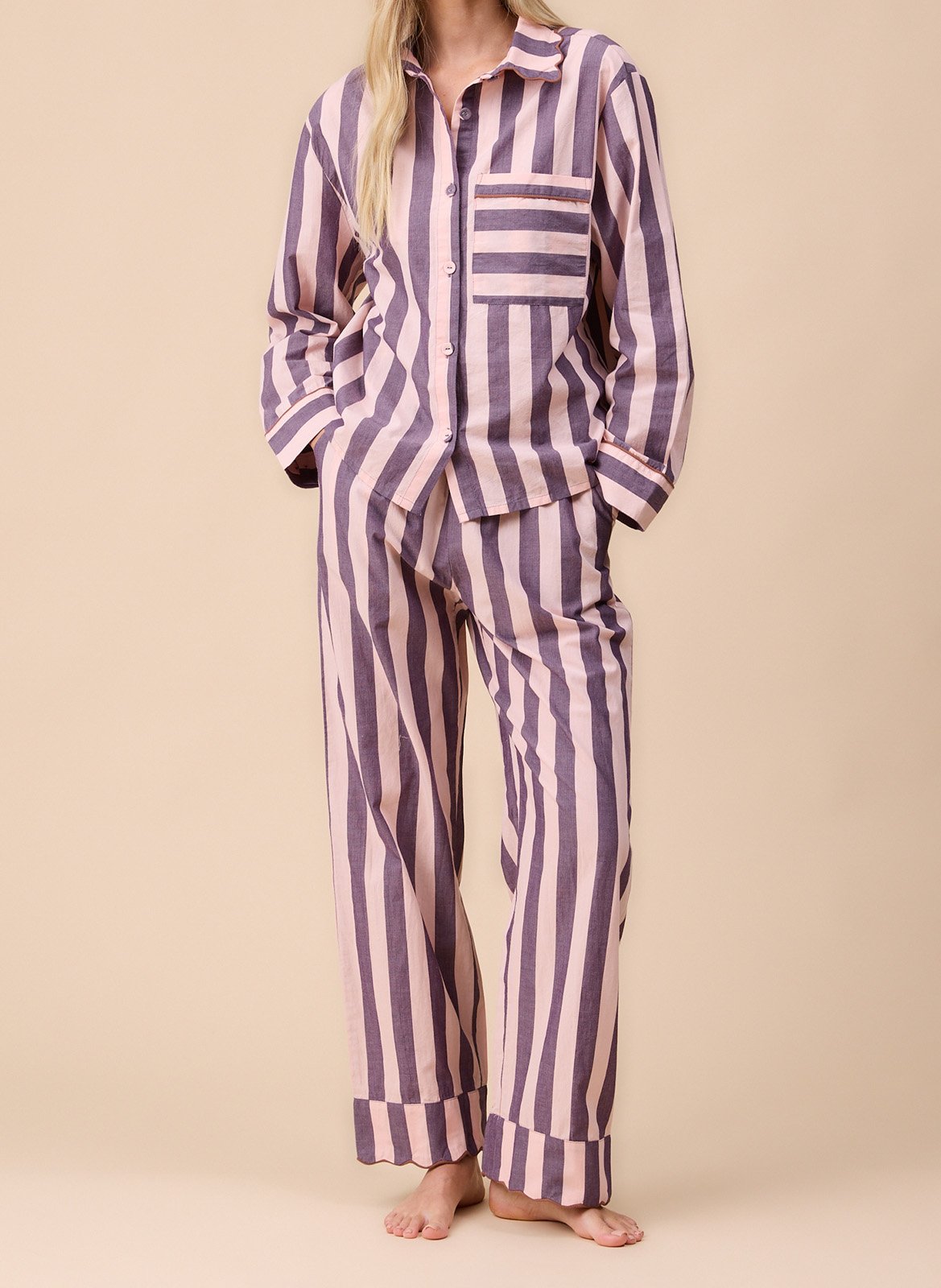 Baumwoll-Pyjama TBCO Rosa