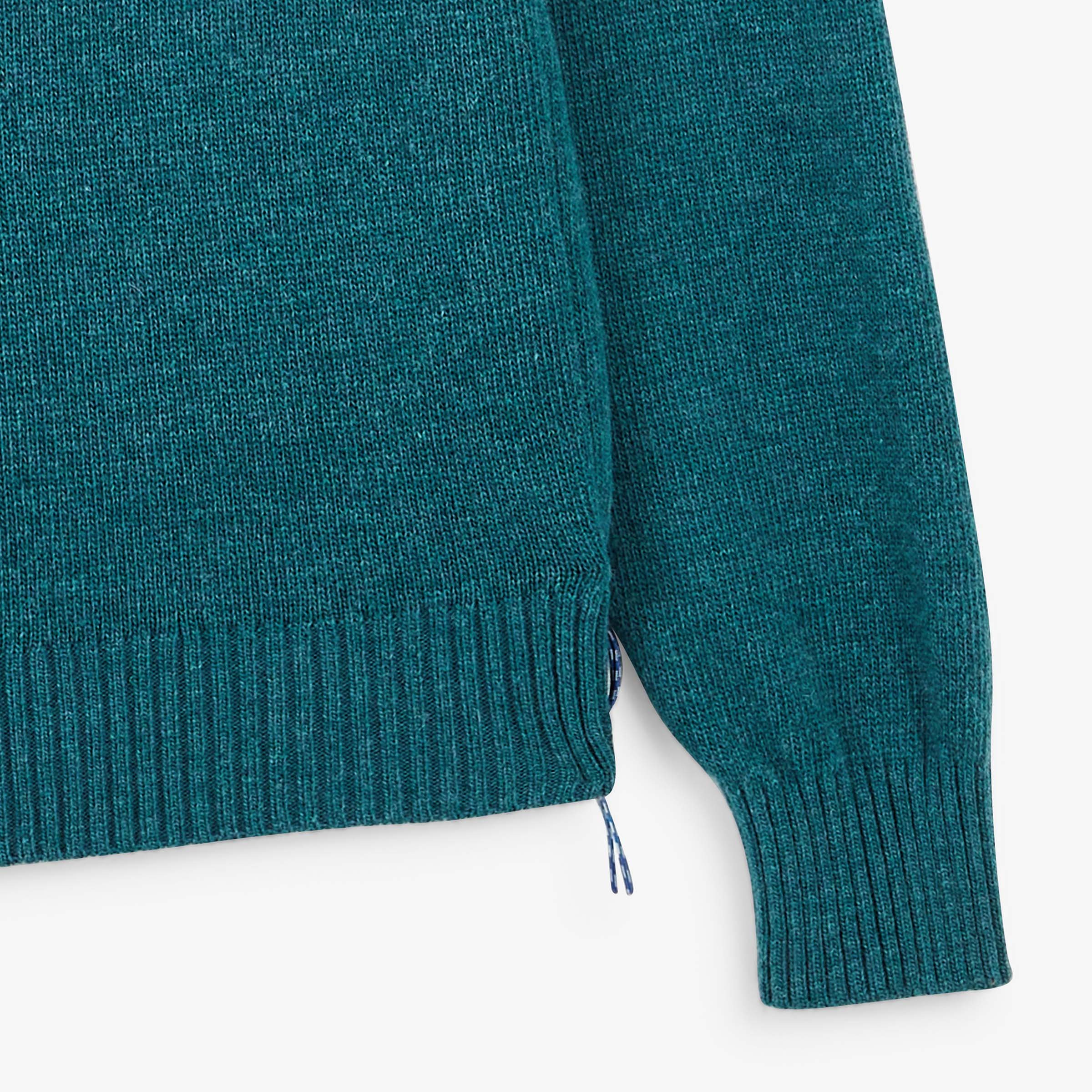 MADANI duck blue crew-neck wool sweater sbplay SERGE BLANCO Blue