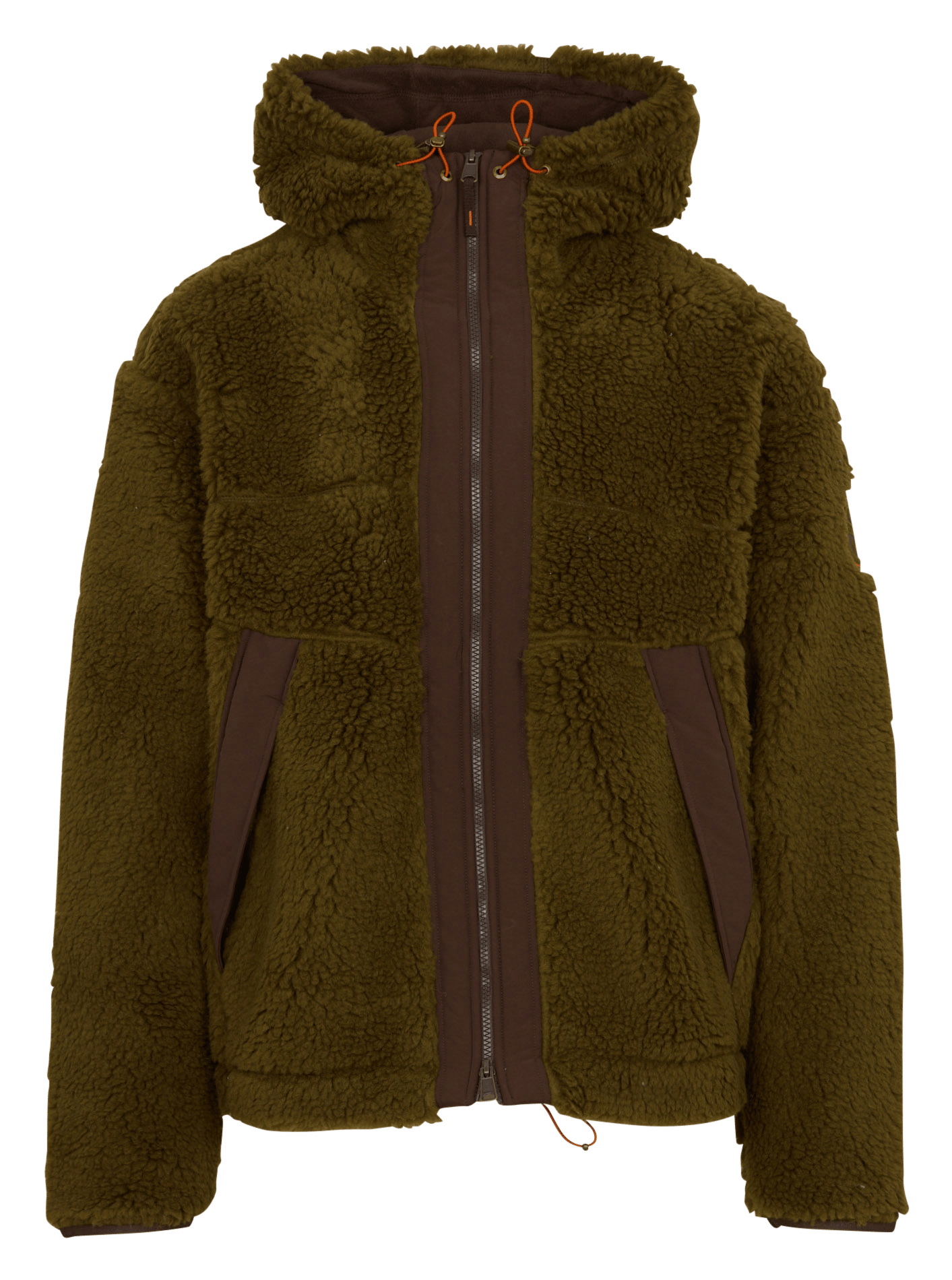 Oversized hooded fleece jacket NAPAPIJRI Green