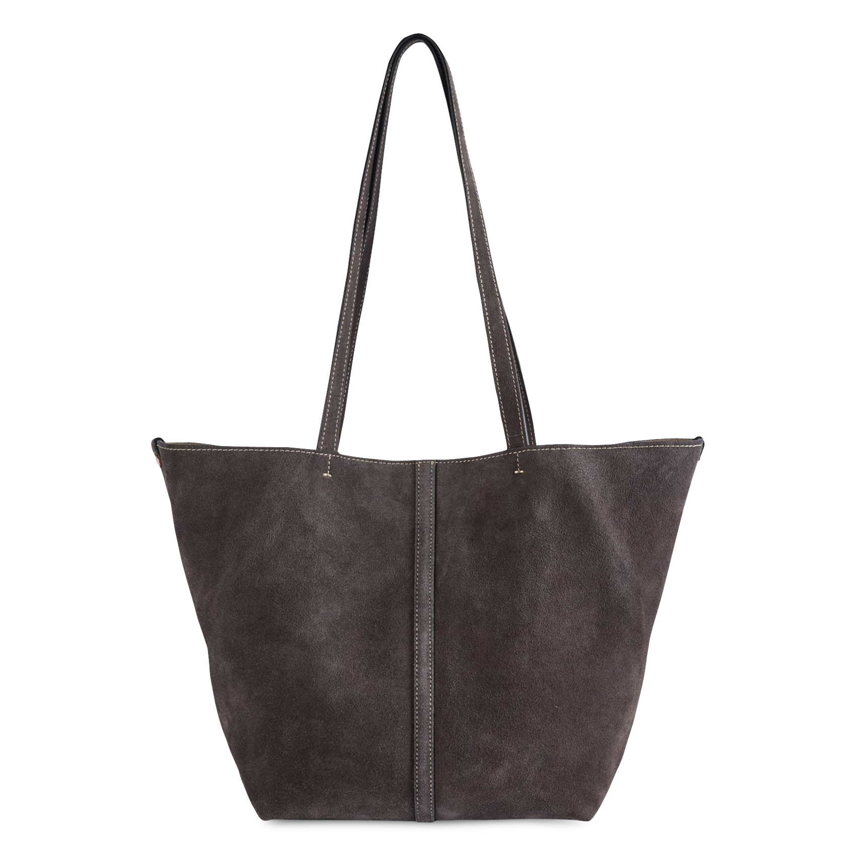 Suede tote bag VANESSA BRUNO White