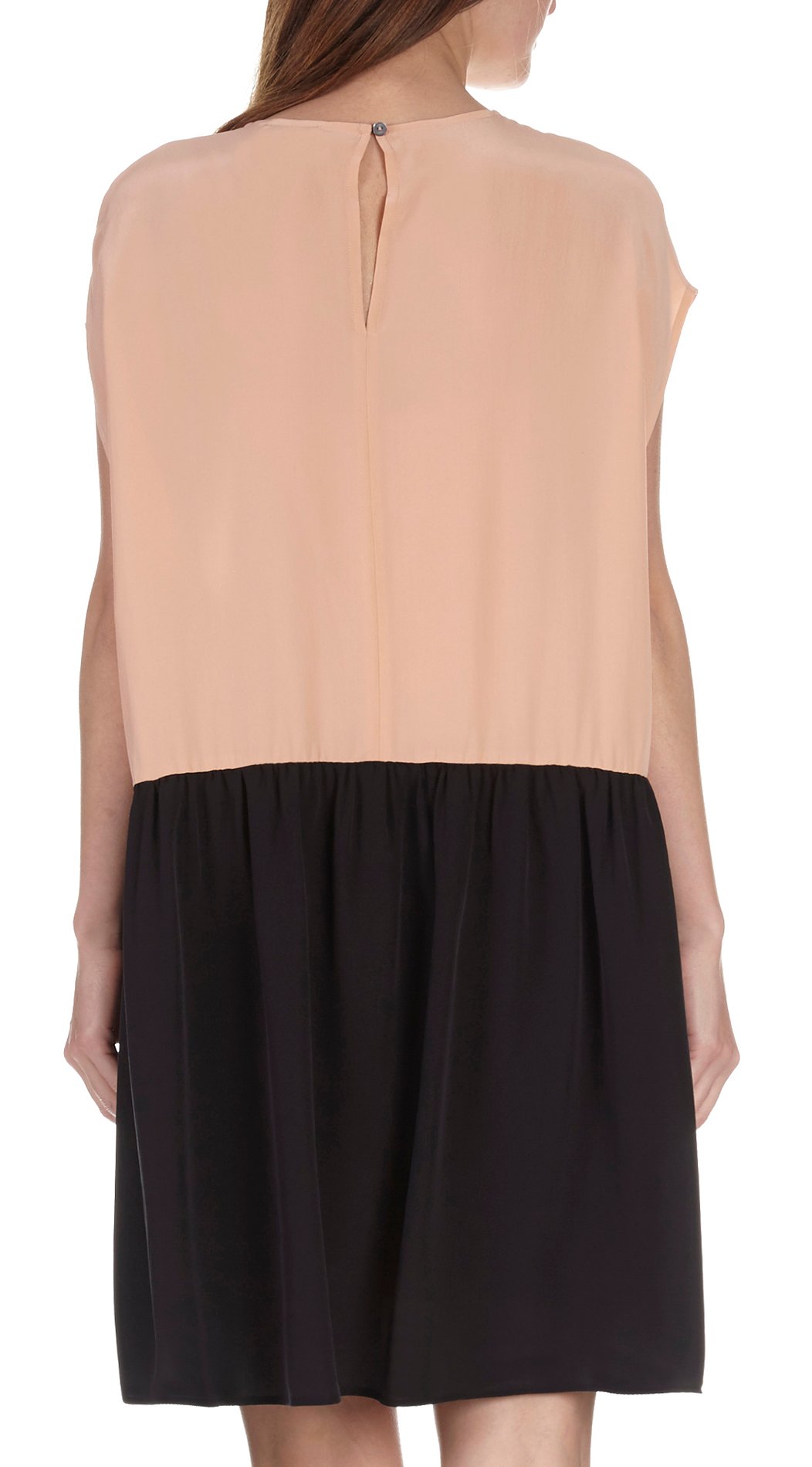 Oversized silk dress ATTIC AND BARN Beige