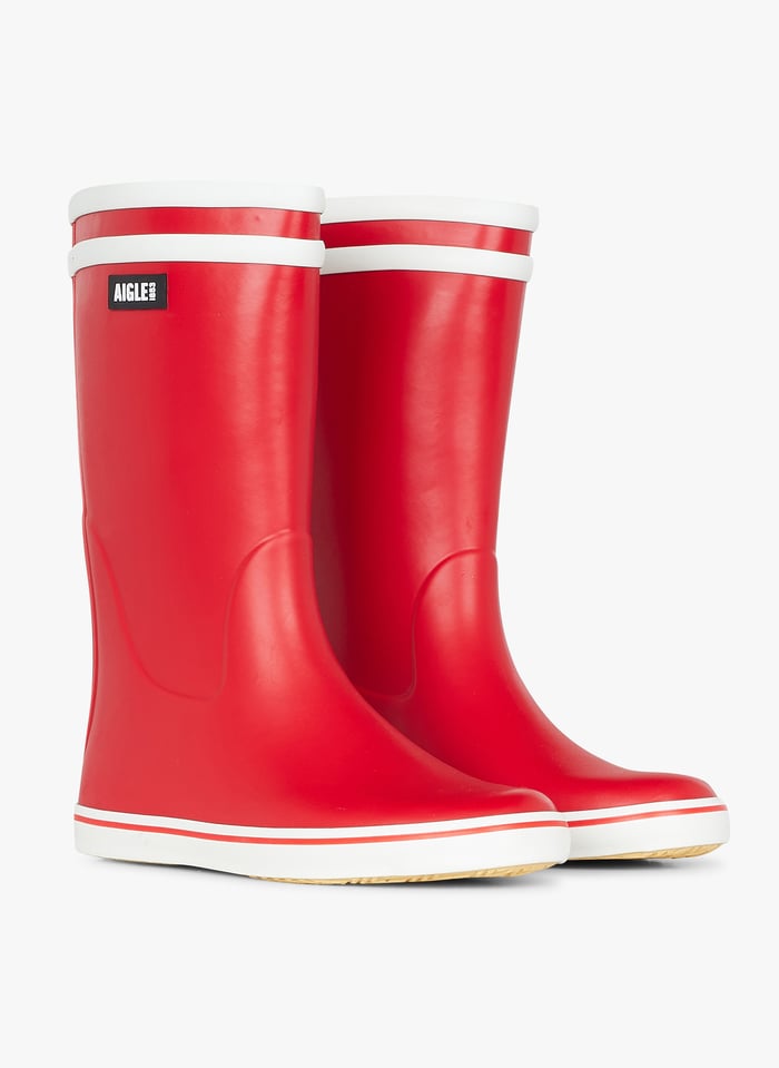 Multi colored top rain boots