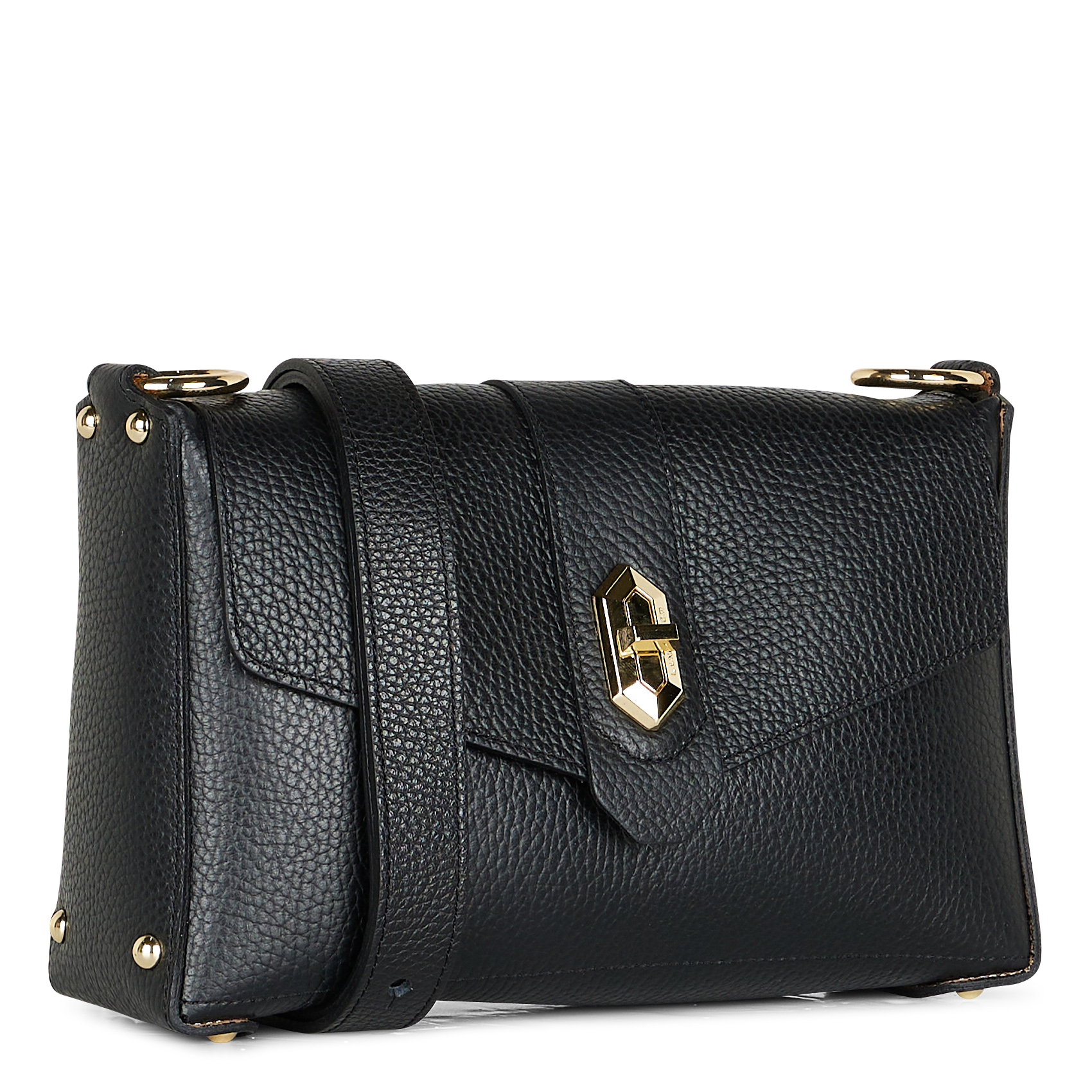 Sac bandoulière en cuir  LANCASTER PARIS Noir