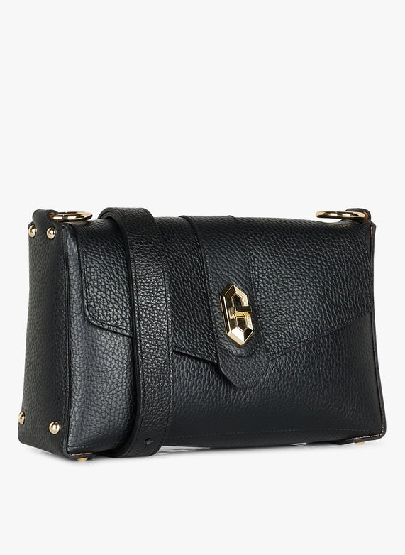 Bauletto Marrone Handbag Borse Tracolla Segue Borsa In Pelle Con