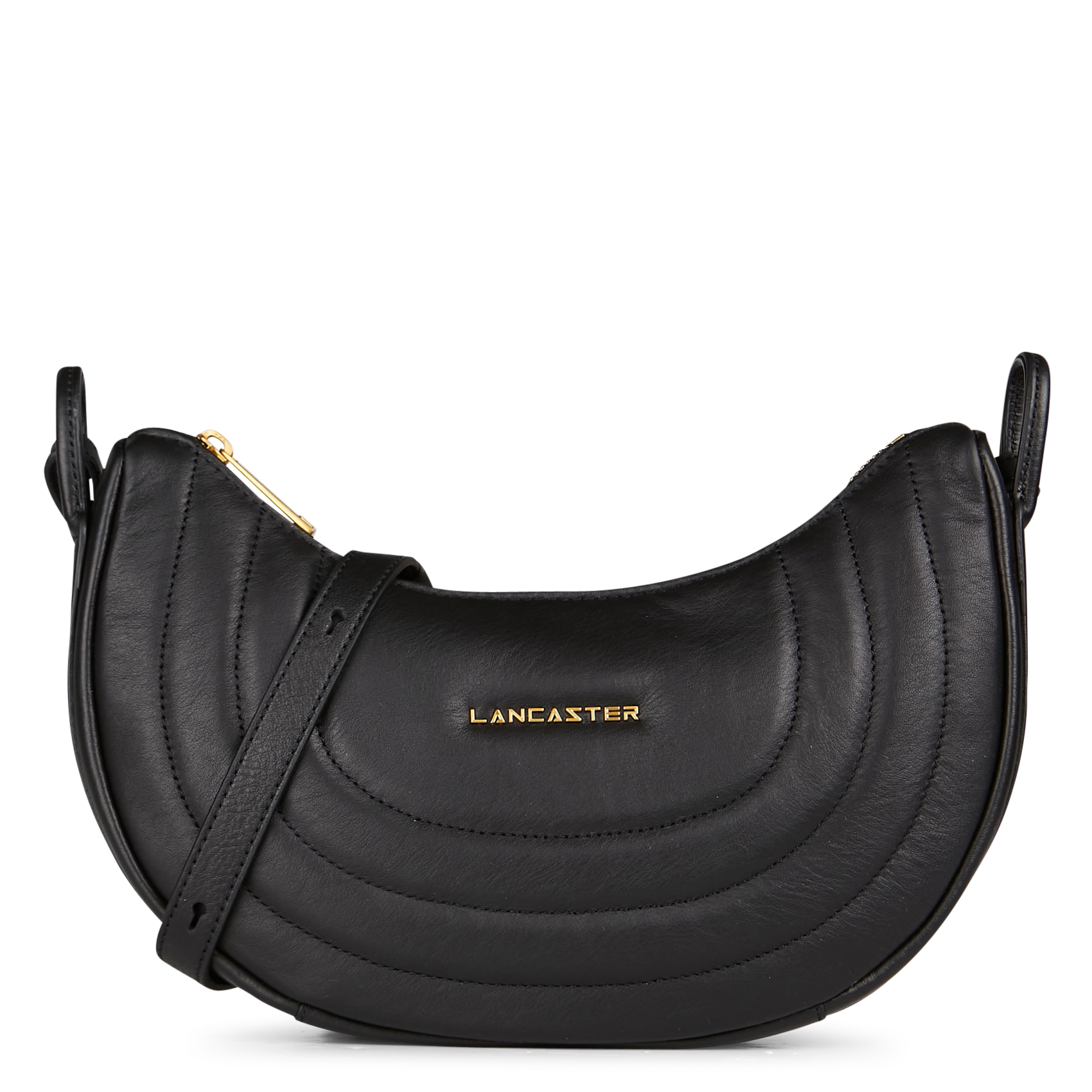 Sac à main en cuir LANCASTER PARIS Noir