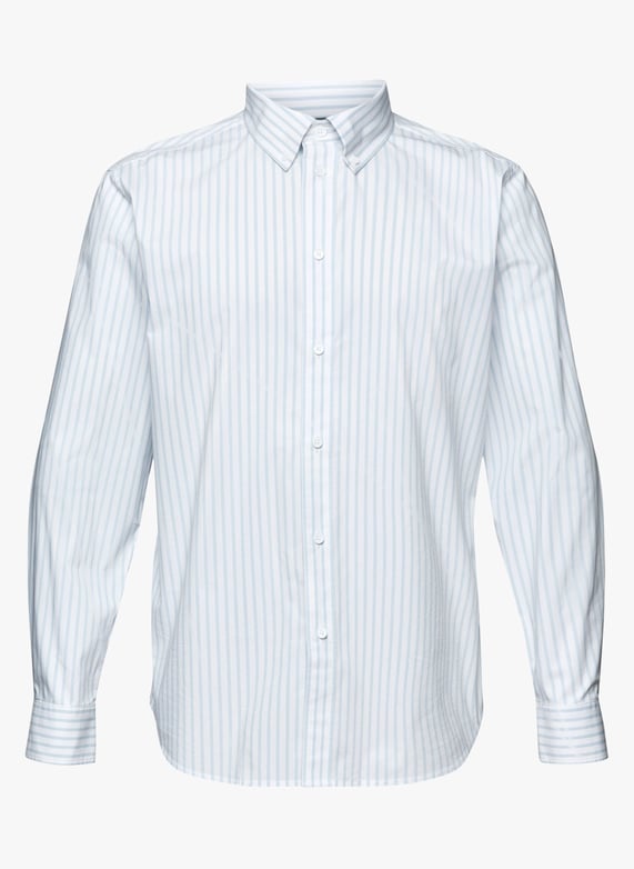 Chemise blanche rayée Hollington manches courtes - Vêtements Chemise blanche rayée Hollington manches courtes - Vêtements