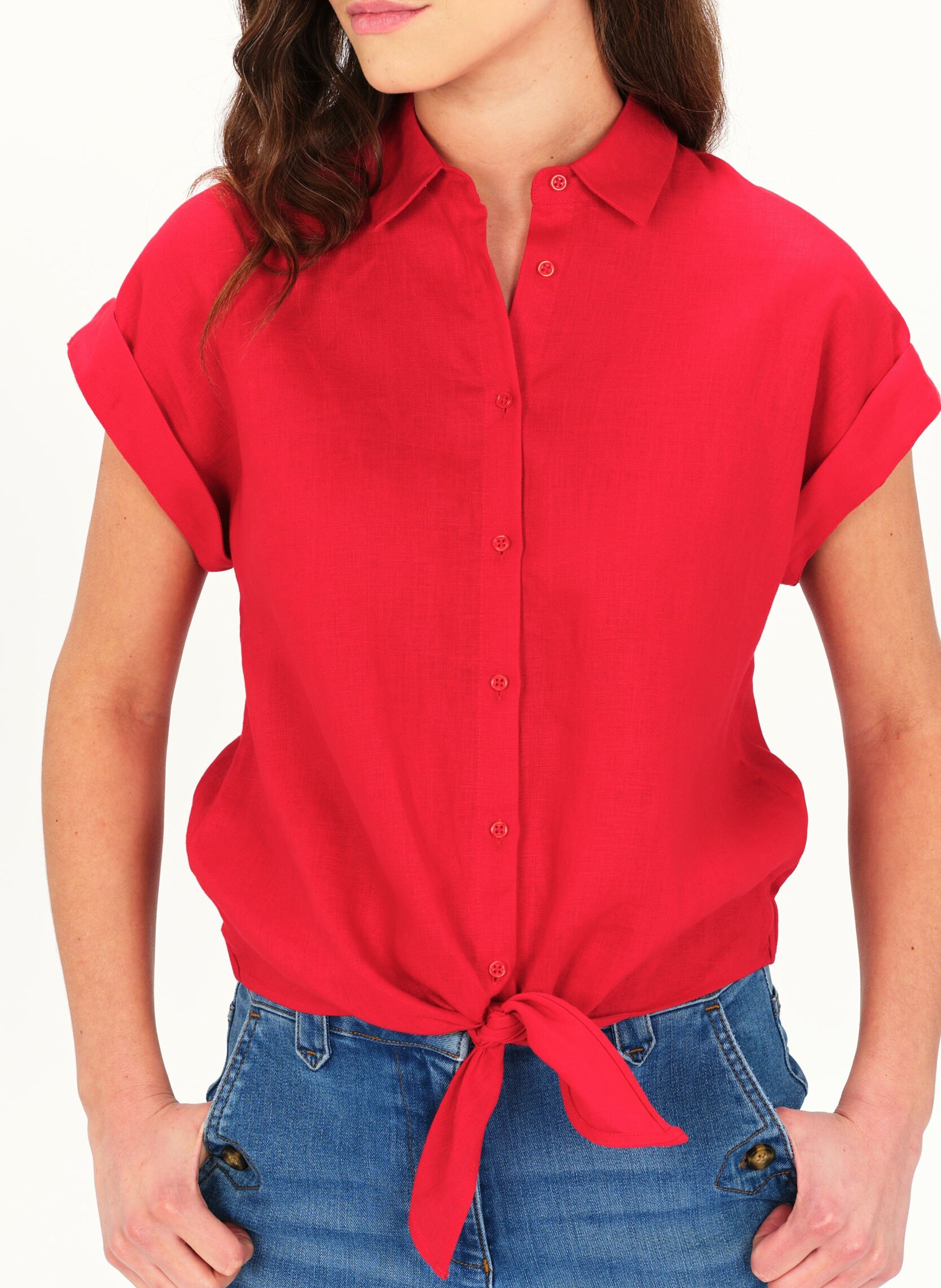 Linen shirt CAROLL Red