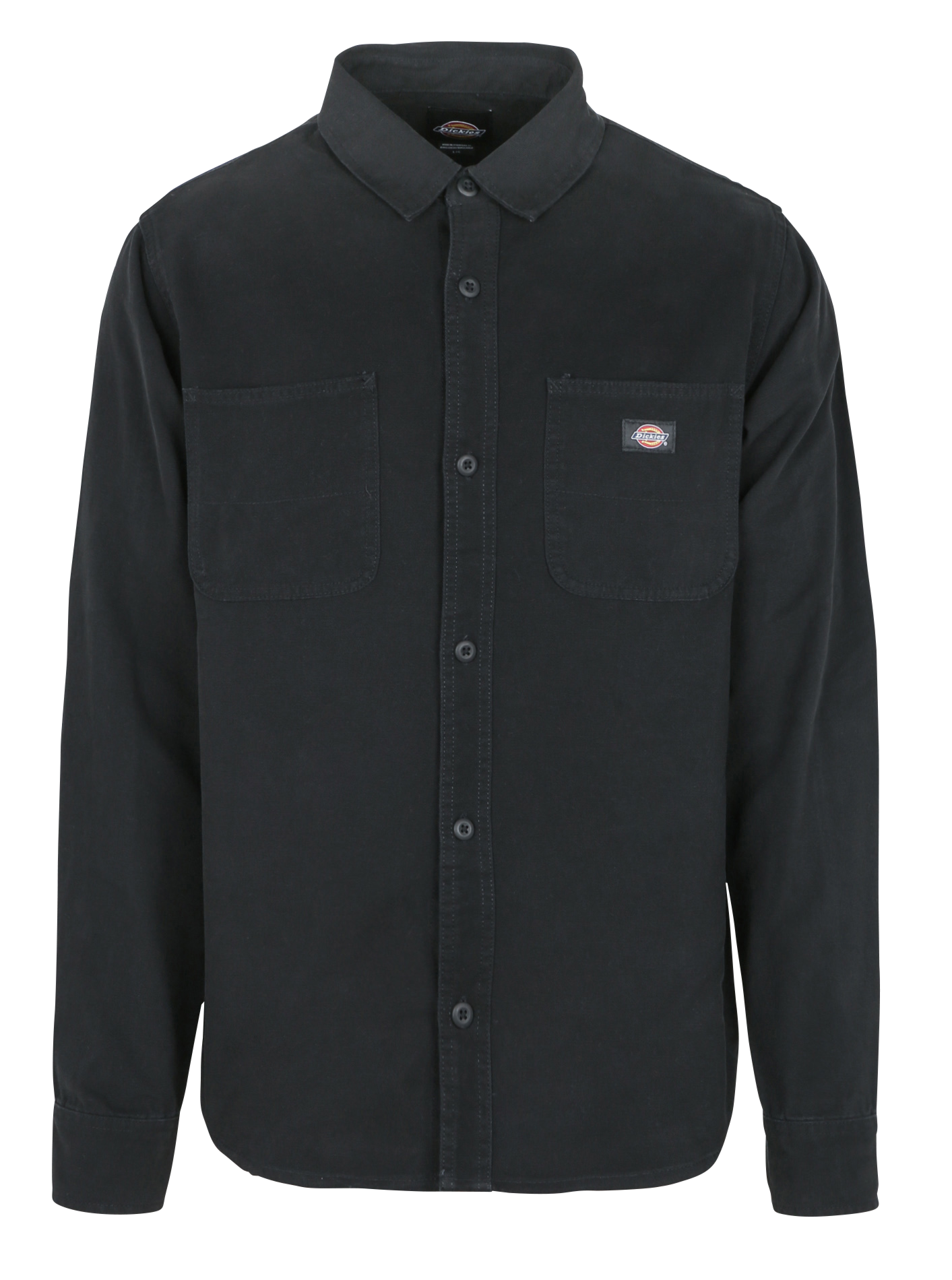 Chemise regular en coton Duck Stone washed black Dickies Homme