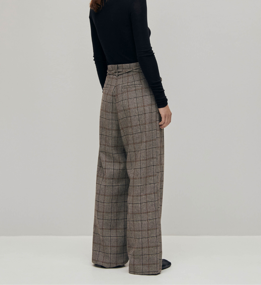 Bandol straight woollen trousers ALOHAS Brown