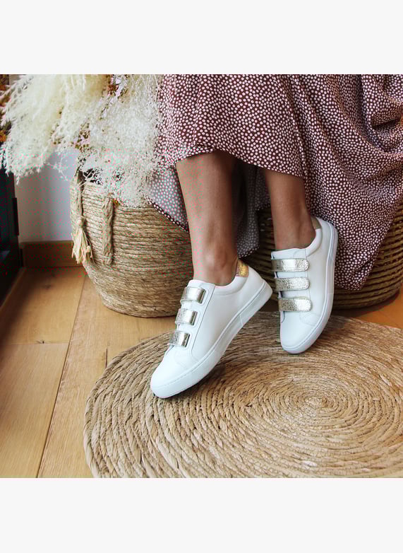 Scratch Sneakers Femme Blanche Cuir Victoria Chaussure Femme