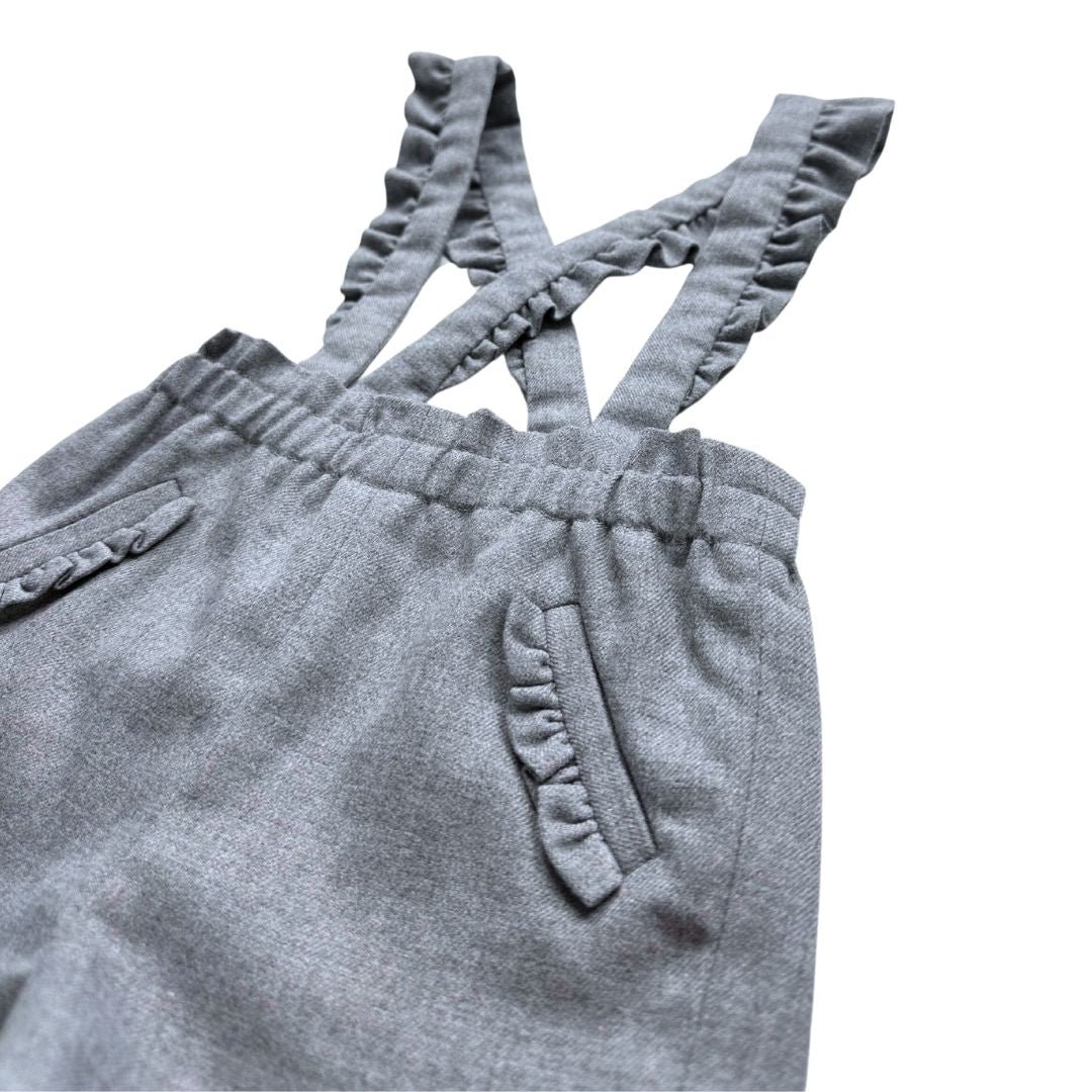 Gray baby overalls - 12 months TARTINE ET CHOCOLAT - seconde-main Grey
