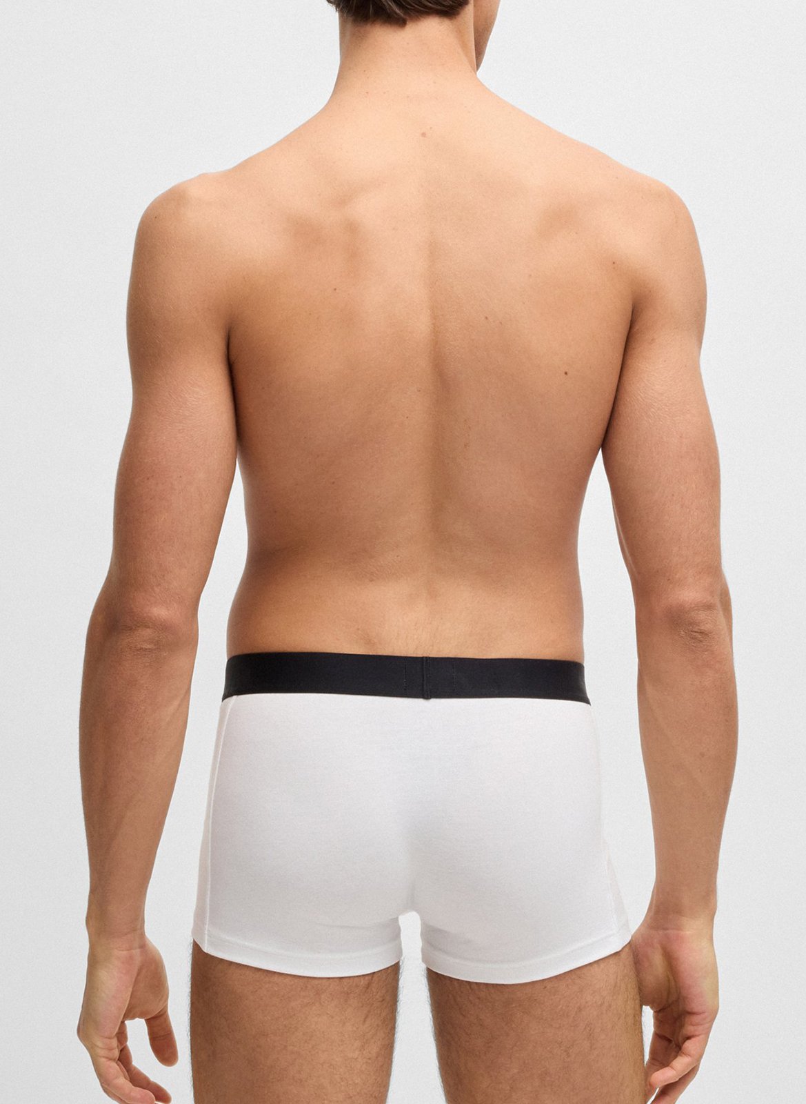 Pack of mixed cotton boxer shorts BOSS White