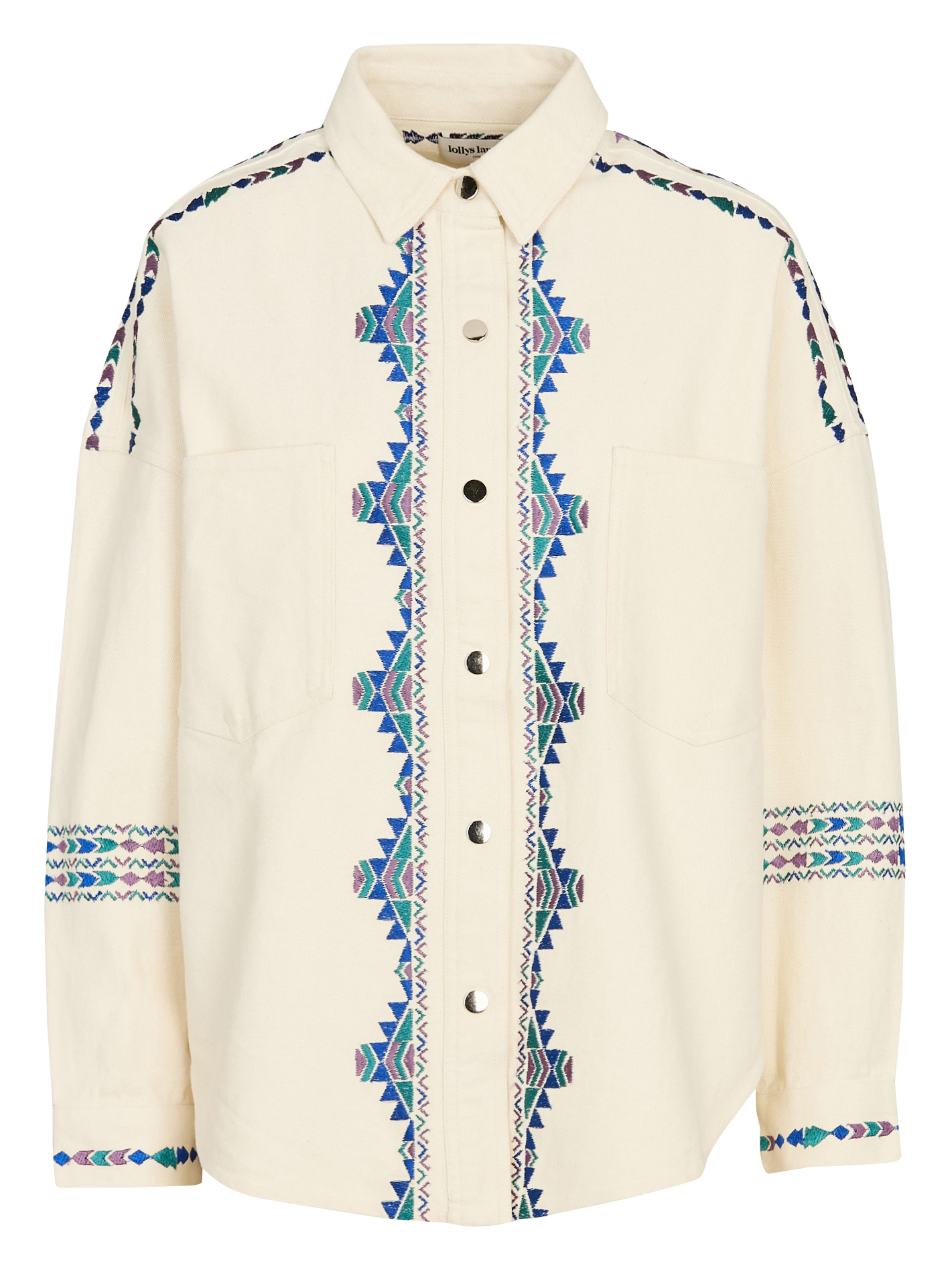 Veste col classique en coton LOLLYS LAUNDRY Beige